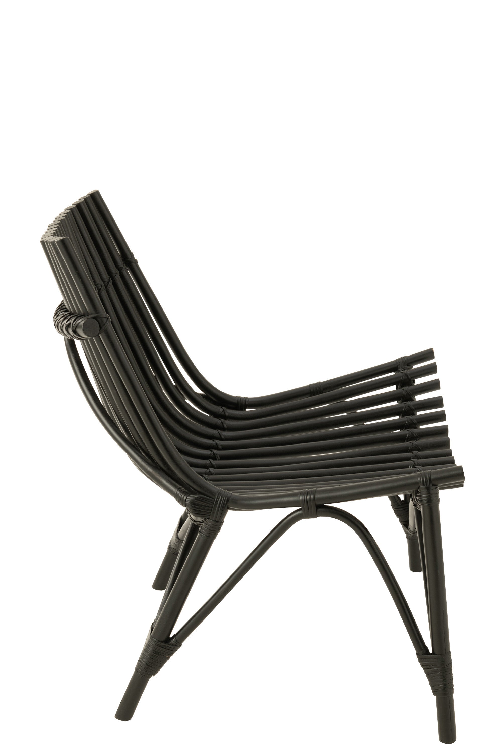 Stoel Rotan Zwart - J-LINE