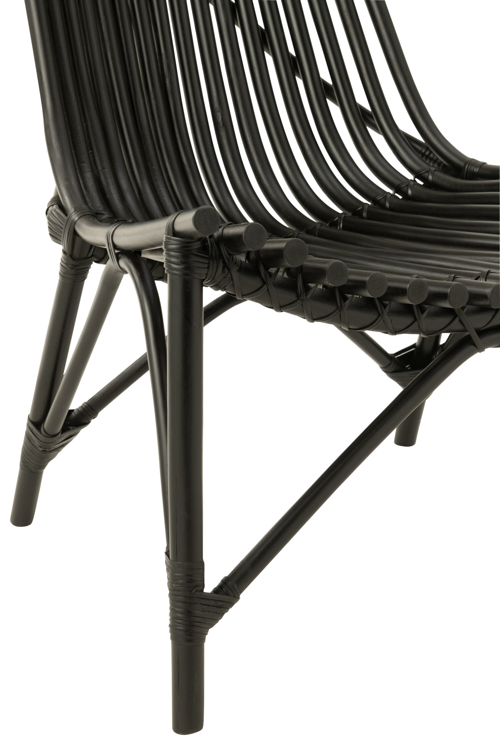 Stoel Rotan Zwart - J-LINE