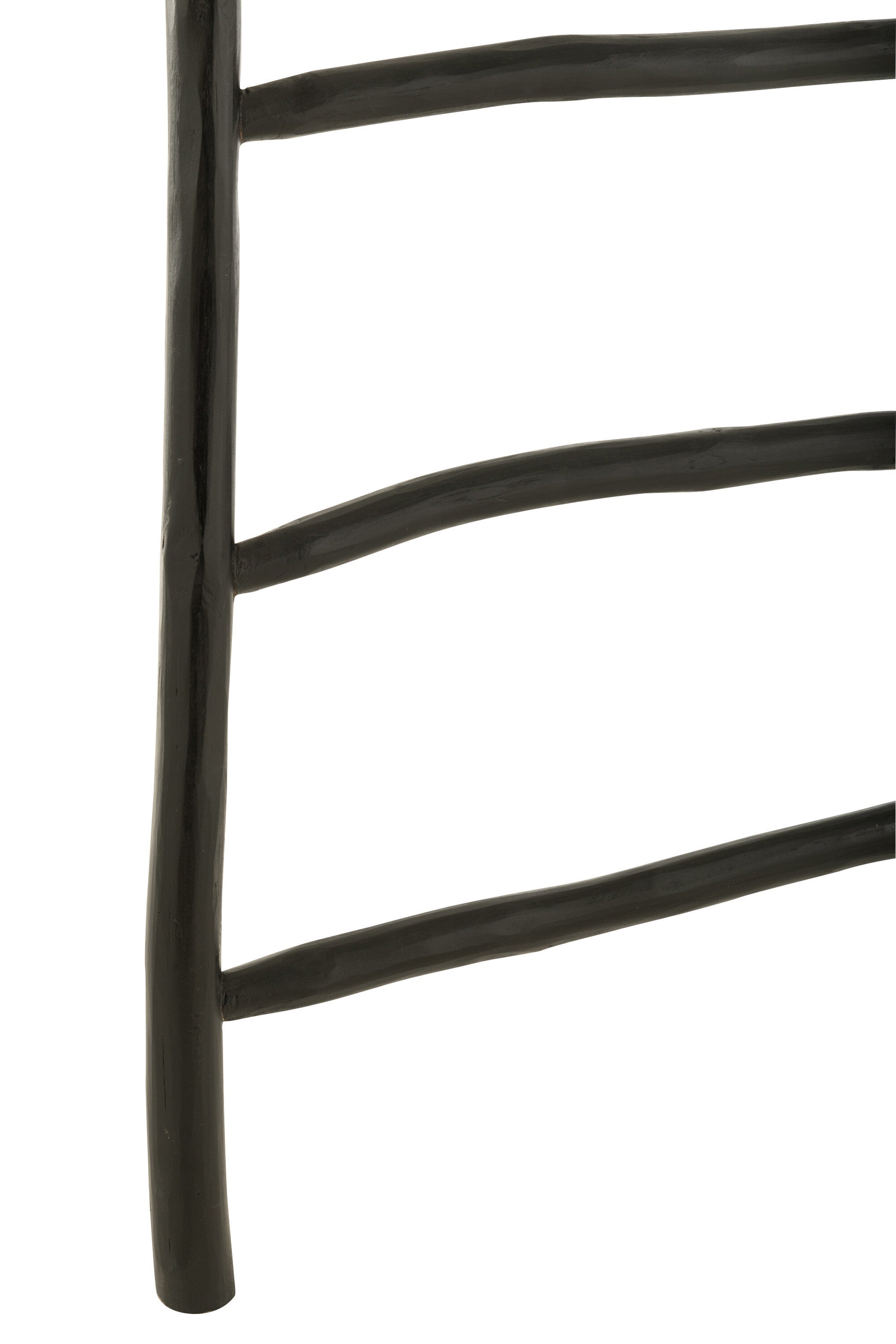 Ladder 6 treden Teakhout Zwart - J-LINE
