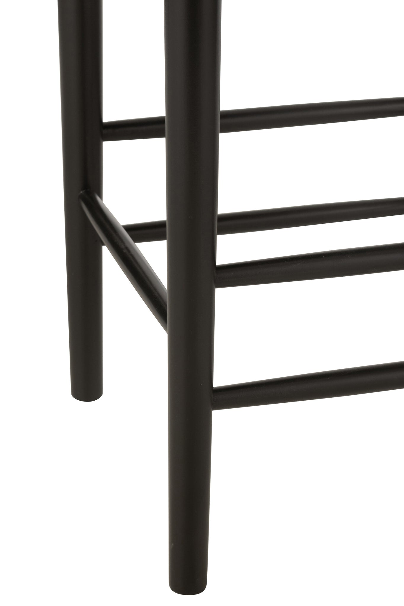Tabouret de bar Orient Hêtre/Corde Noir - J-LINE