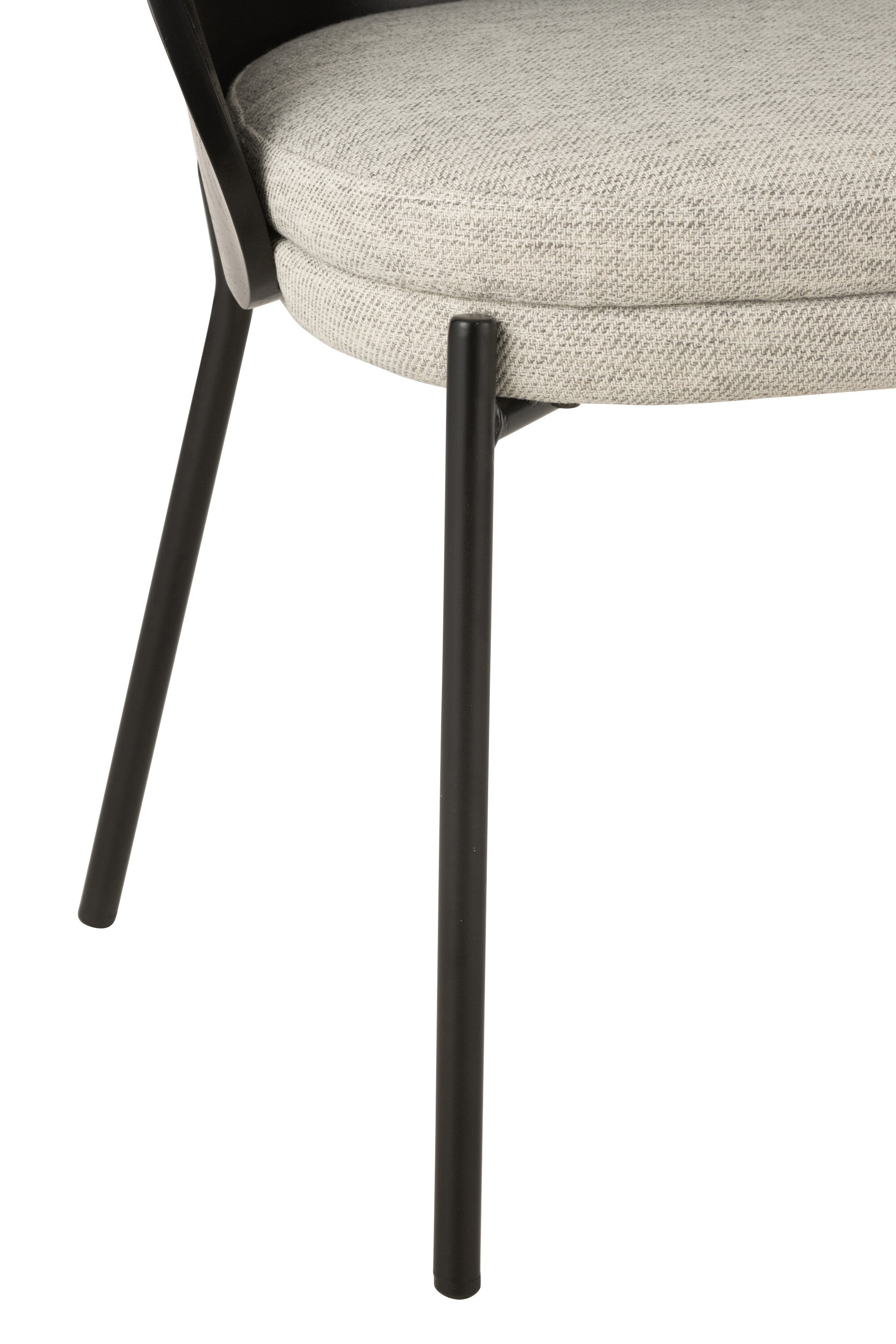 Stoel Lone Ply Wood/Metaal Zwart/Grijs - J-LINE