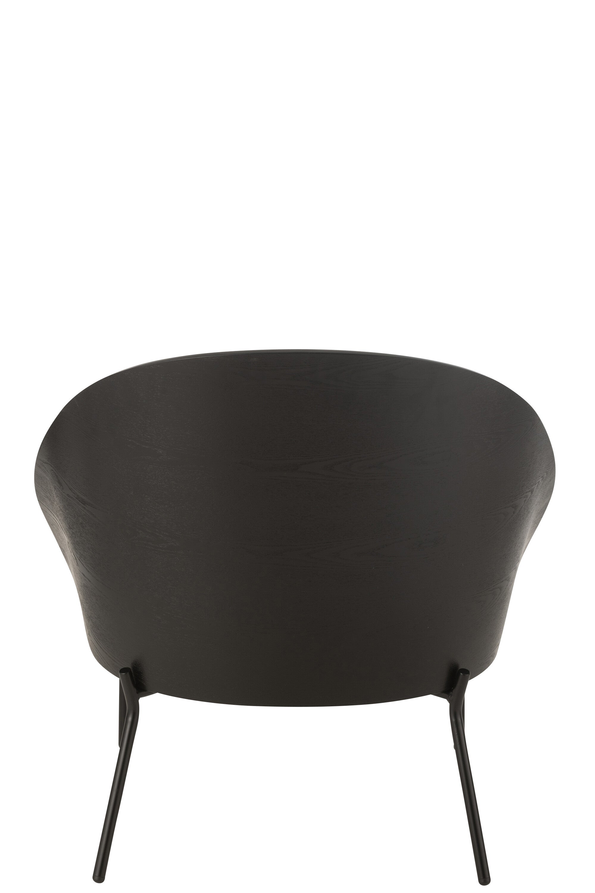 Lounge Stoel Lone Hout/Metaal Zwart/Grijs - J-LINE