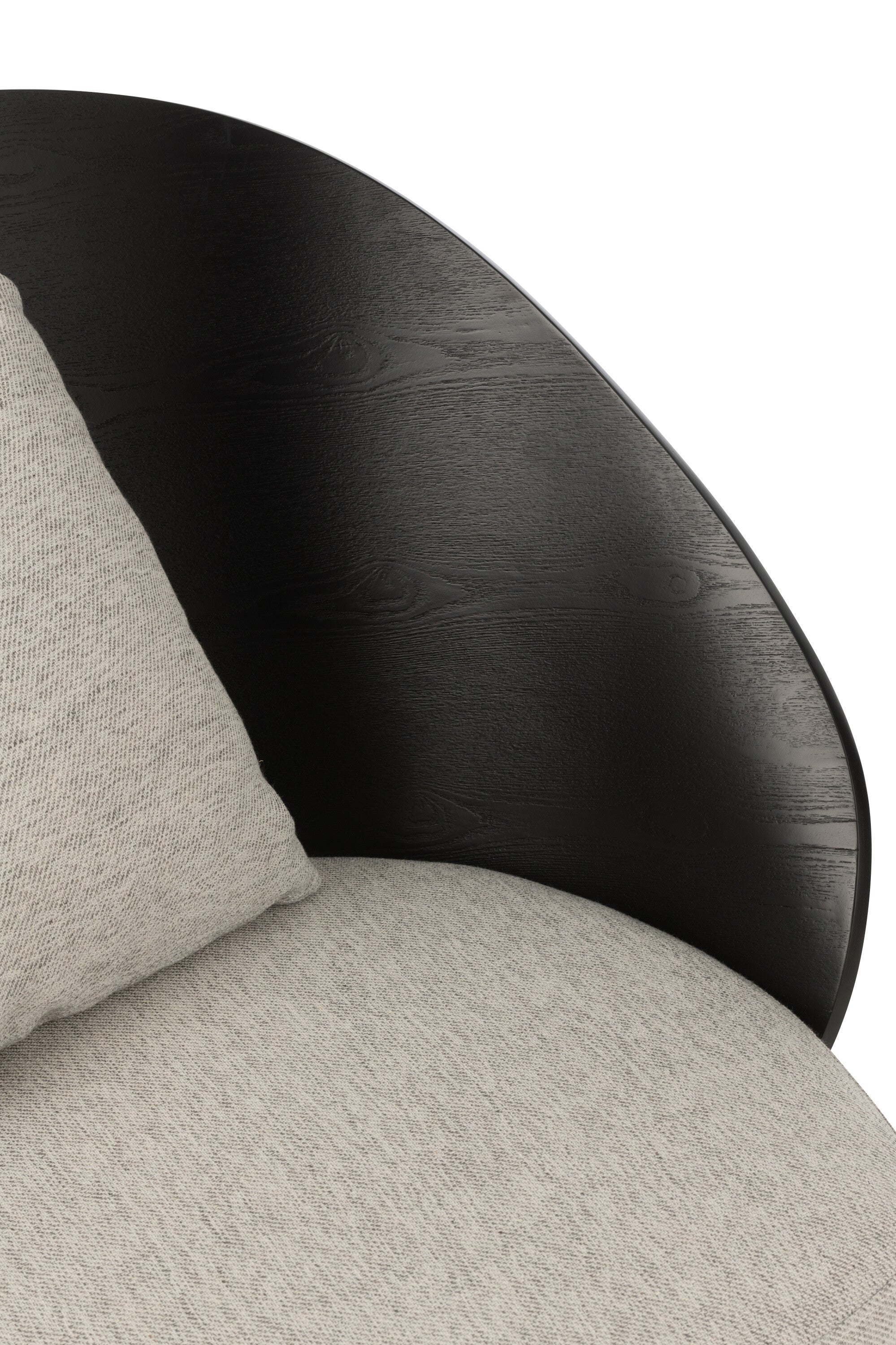 Lounge Stoel Lone Hout/Metaal Zwart/Grijs - J-LINE