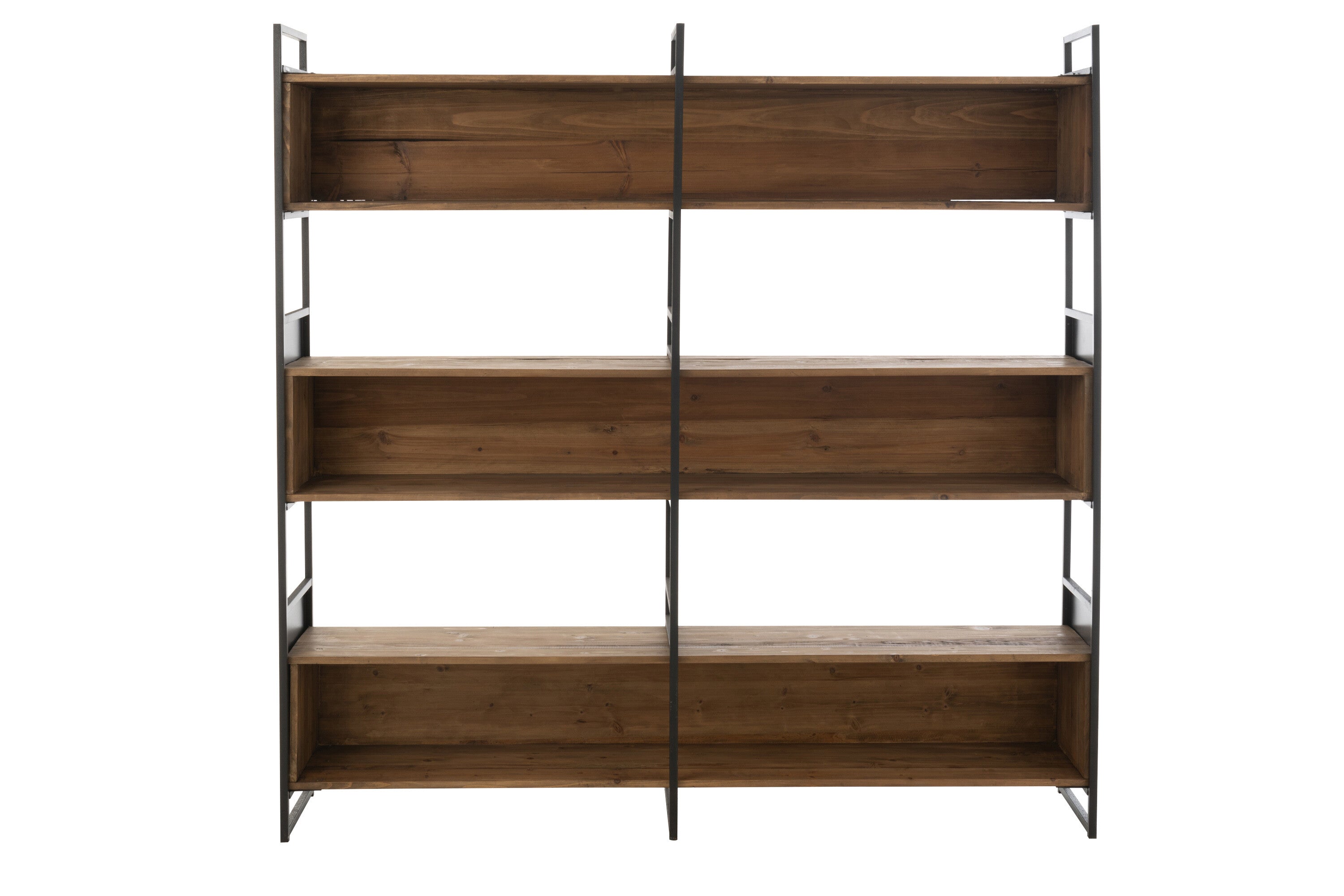 Étagère rustique en bois recyclé/métal L J-LINE