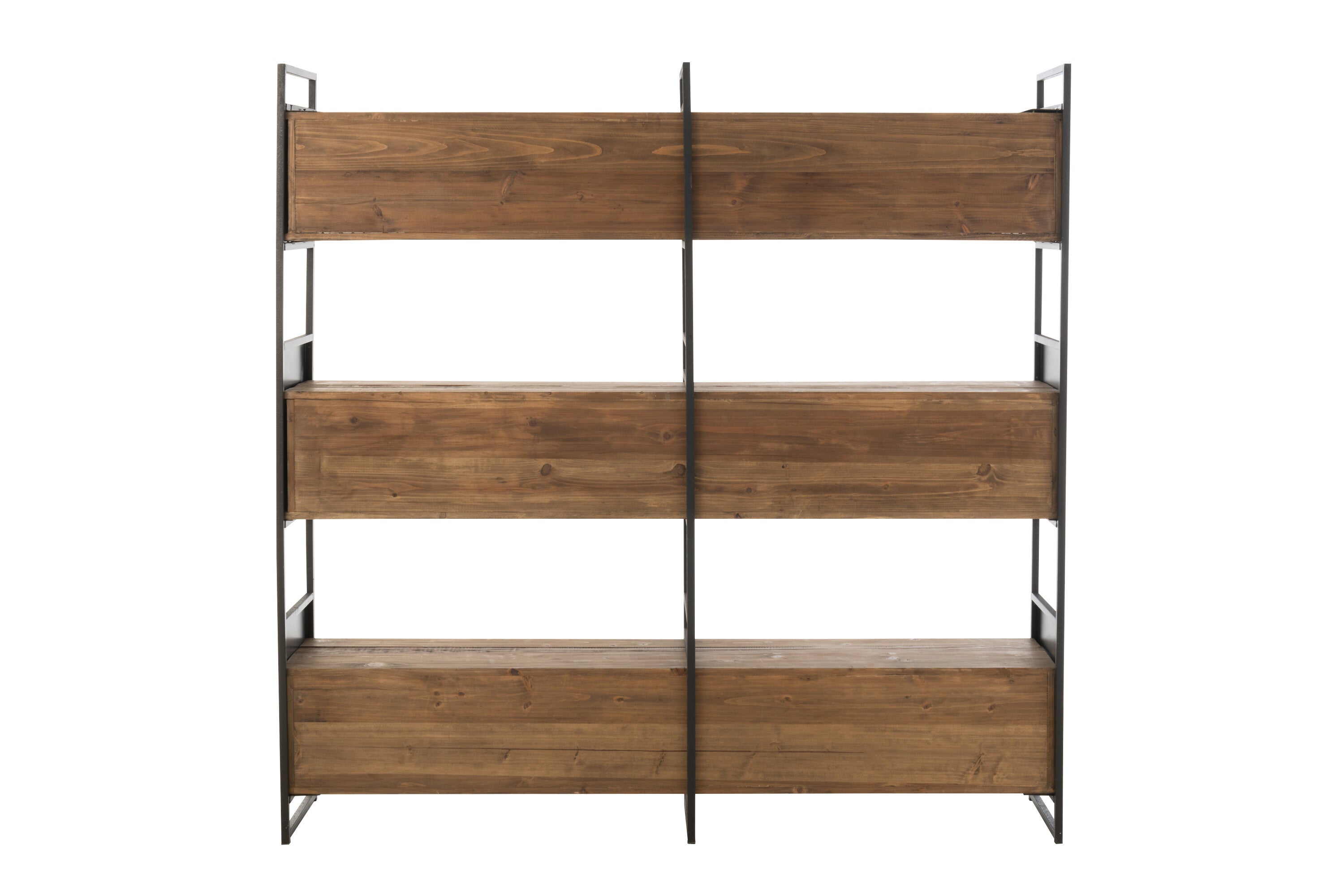 Étagère rustique en bois recyclé/métal L J-LINE