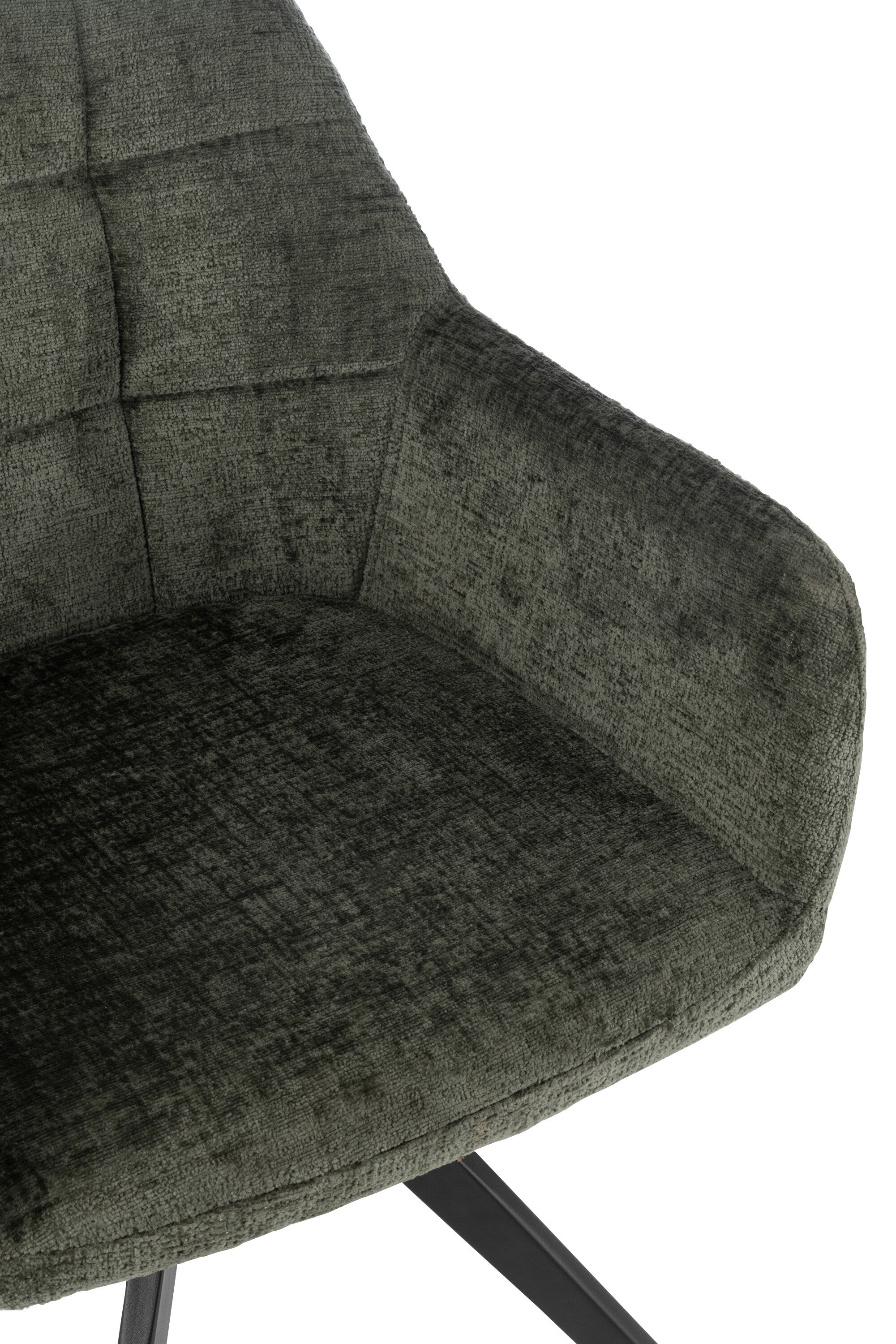 Fauteuil Louna Fer/Acrylique Vert - J-LINE