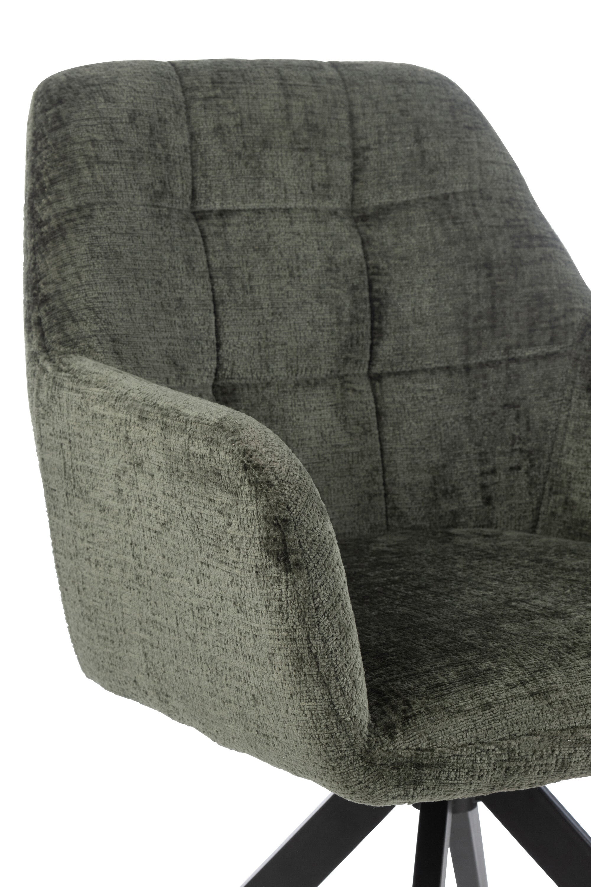 Fauteuil Louna Fer/Acrylique Vert - J-LINE