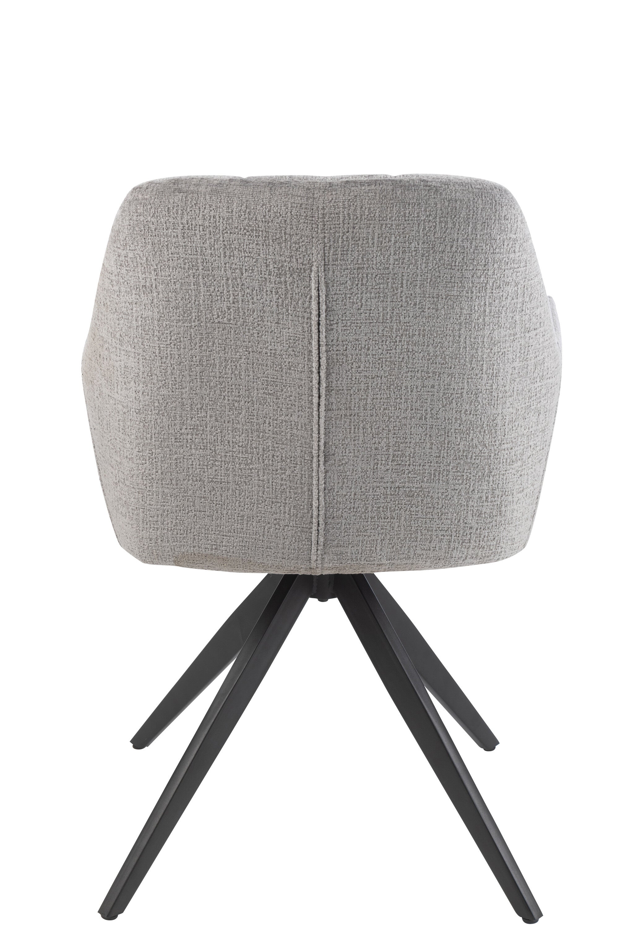 Armstoel Louna IJzer/Acryl Grijs - J-LINE