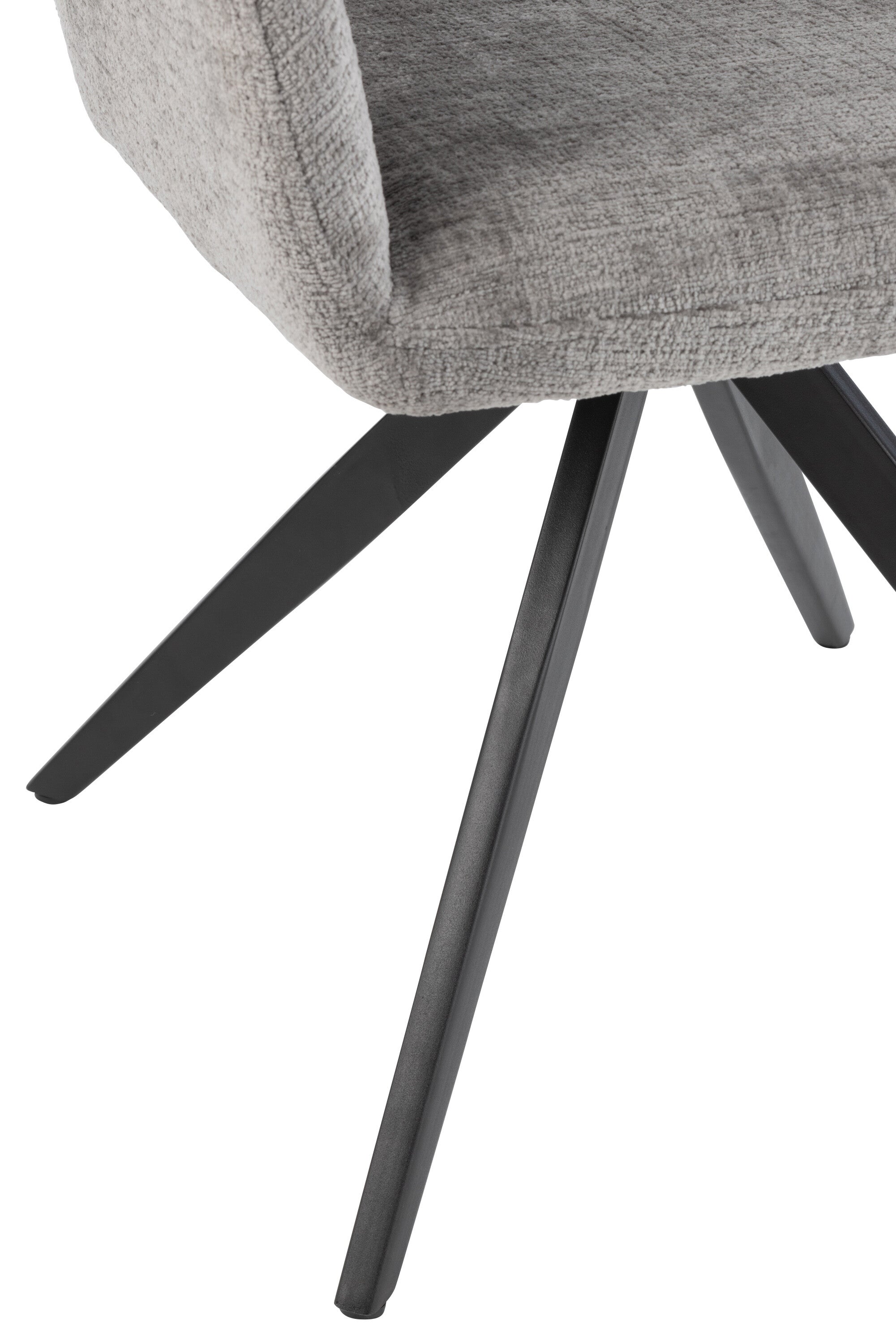 Armstoel Louna IJzer/Acryl Grijs - J-LINE