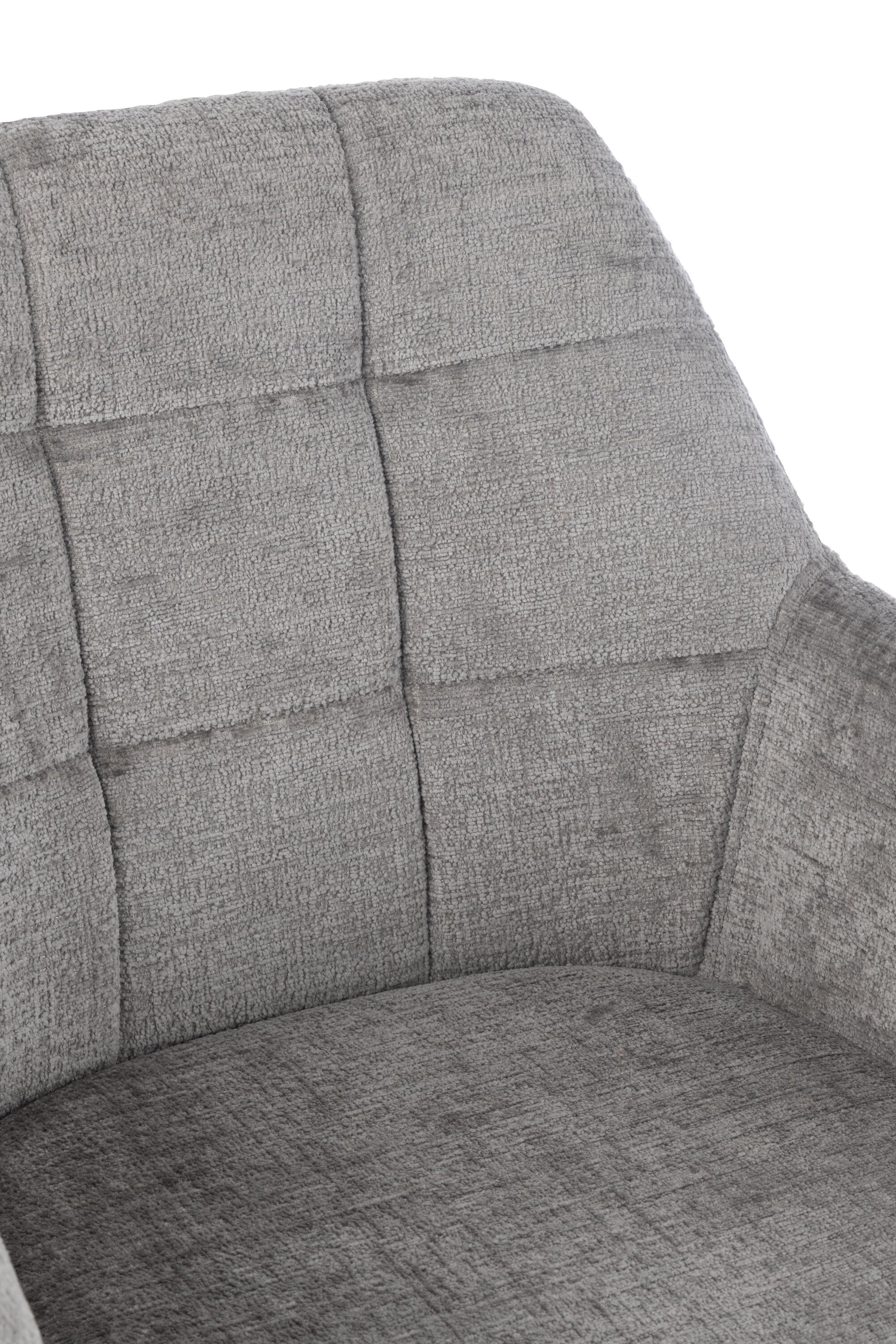 Armstoel Louna IJzer/Acryl Grijs - J-LINE