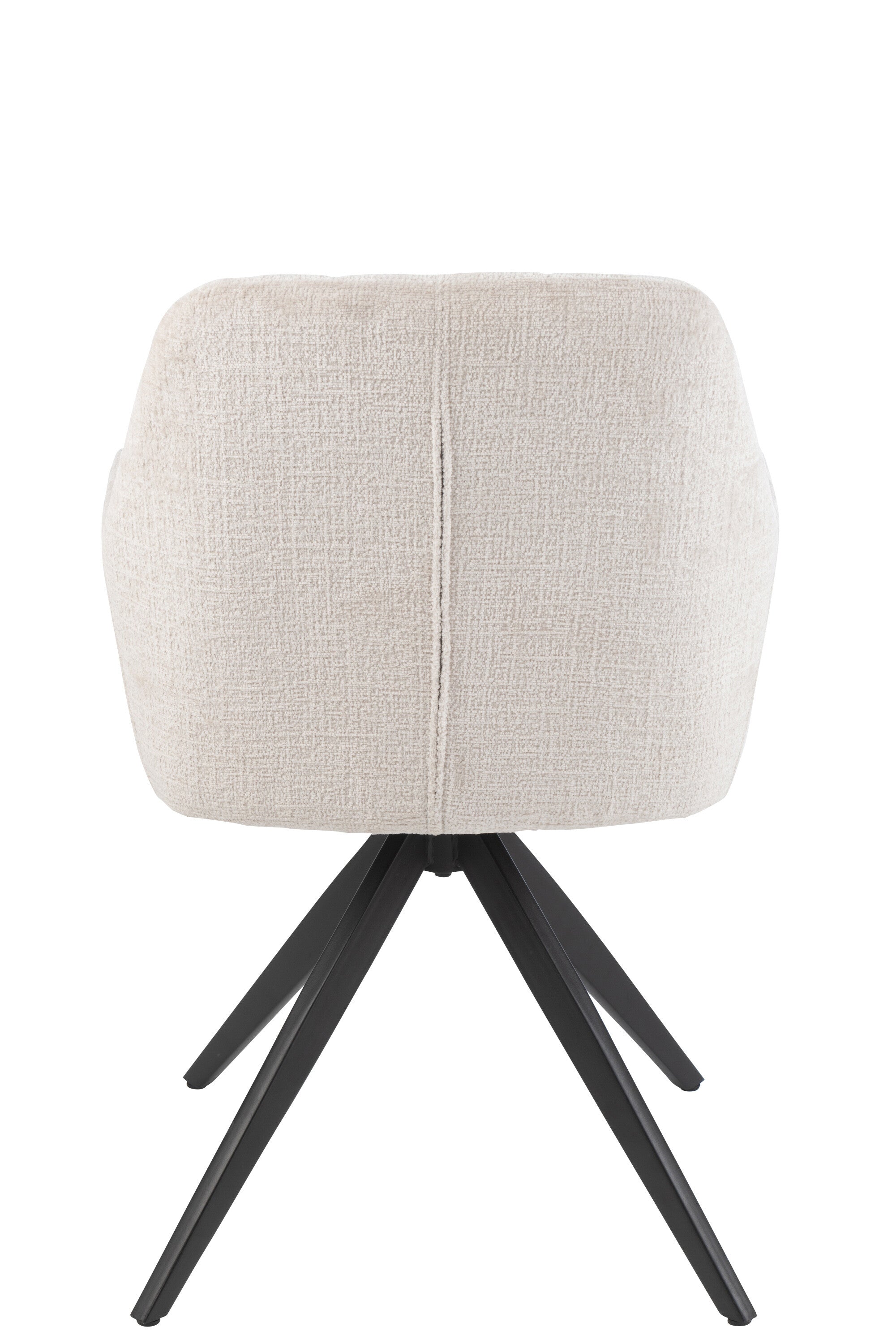 Fauteuil Louna Fer/Acrylique Ivoire - J-LINE