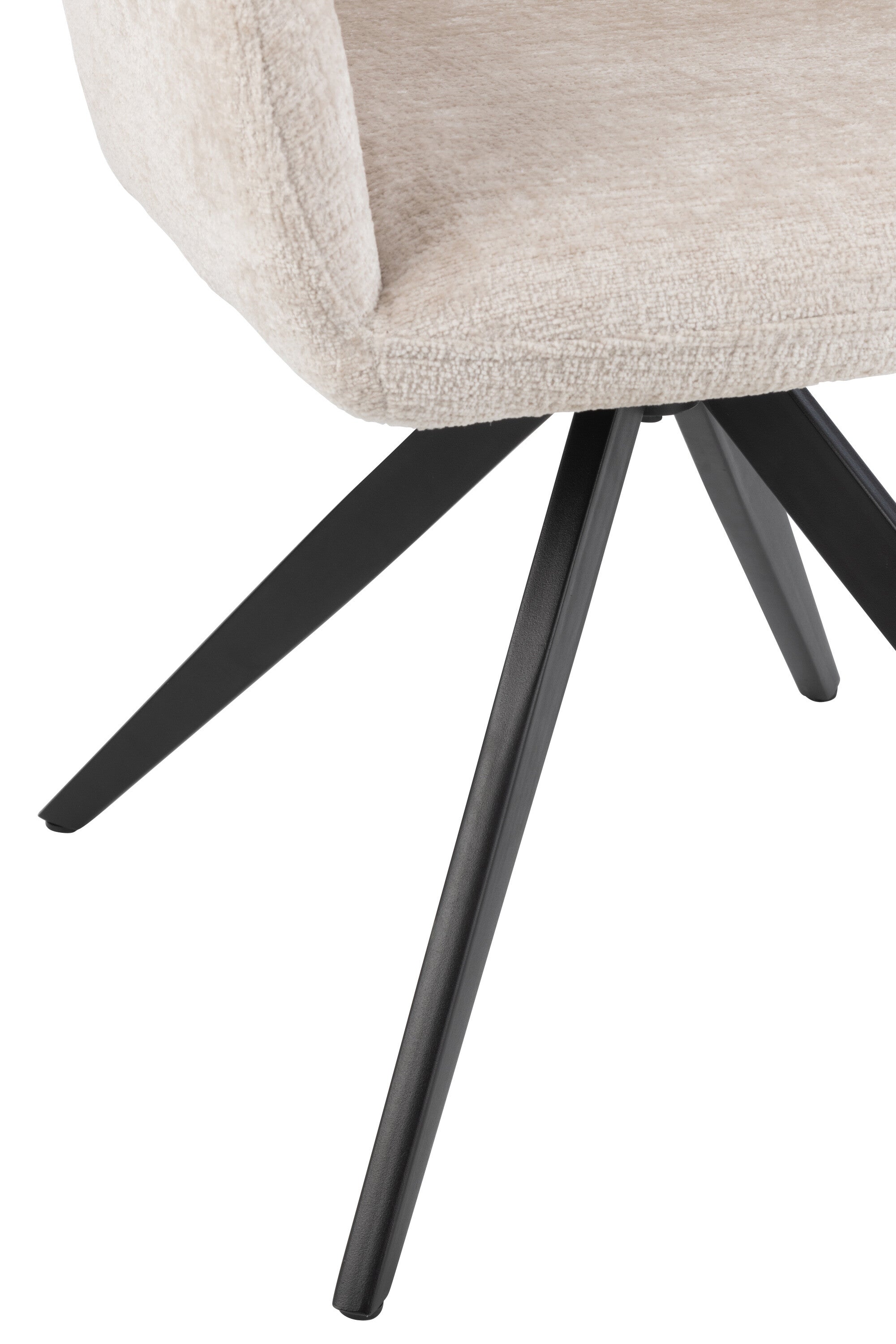 Fauteuil Louna Fer/Acrylique Ivoire - J-LINE