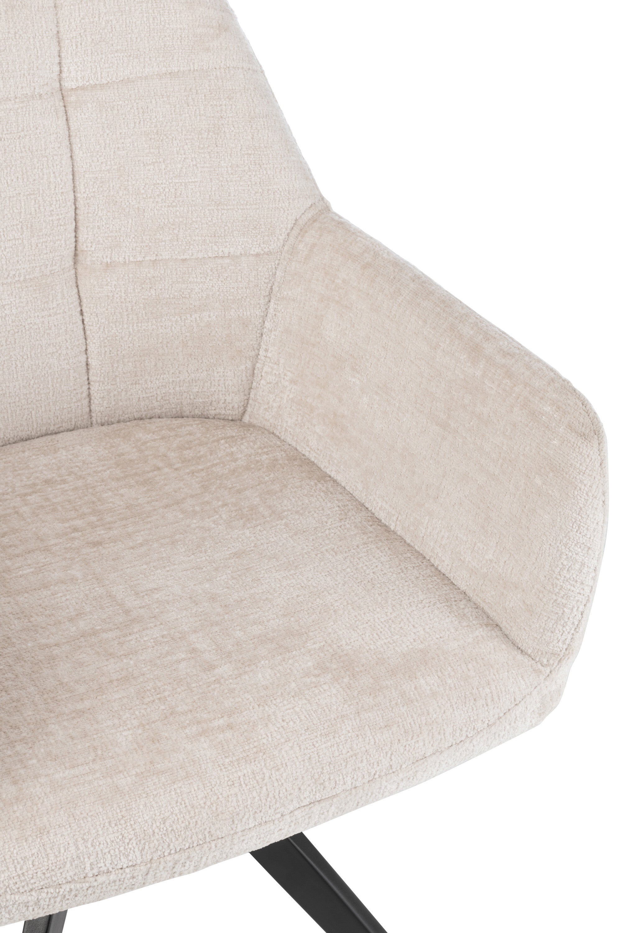 Fauteuil Louna Fer/Acrylique Ivoire - J-LINE