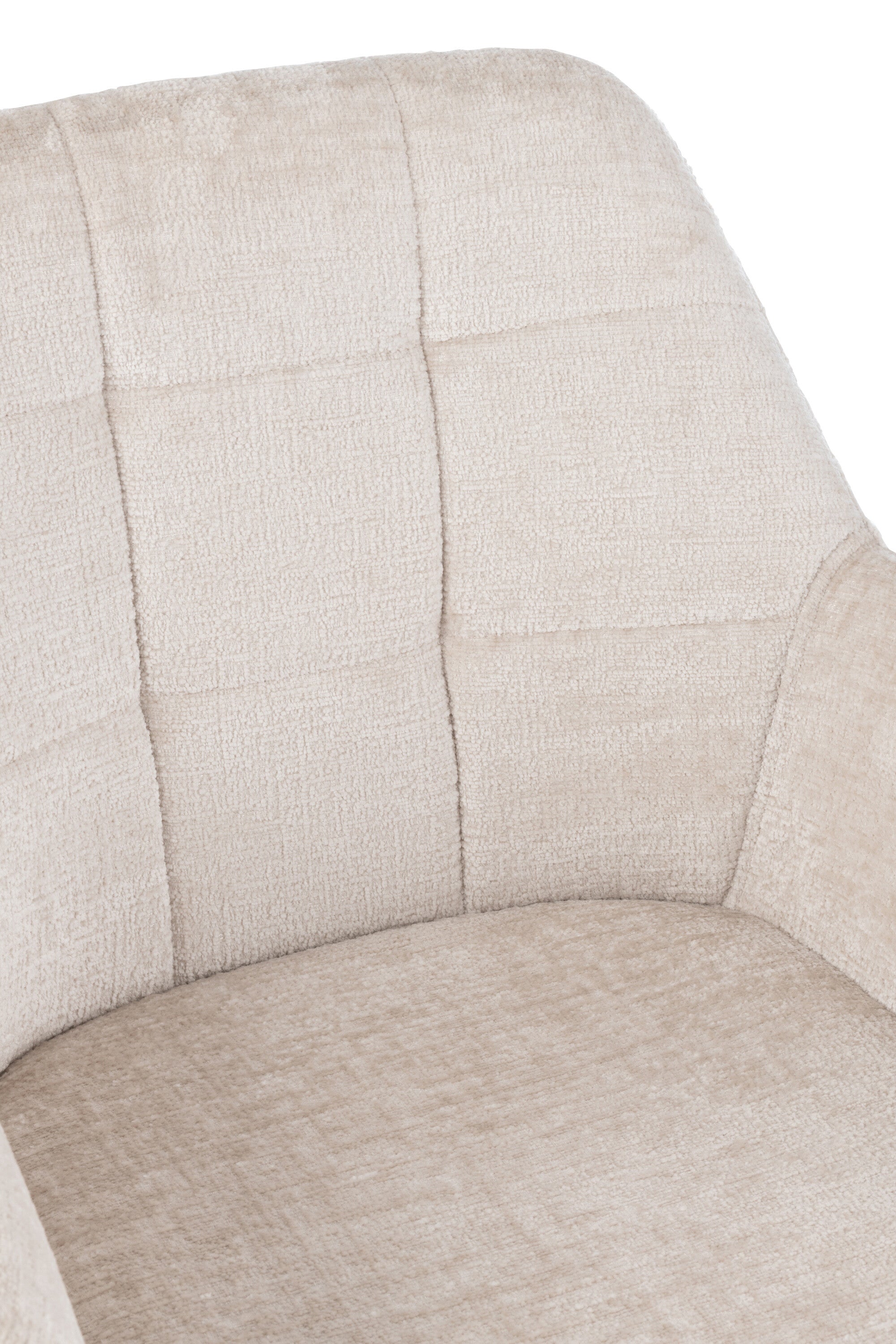 Fauteuil Louna Fer/Acrylique Ivoire - J-LINE