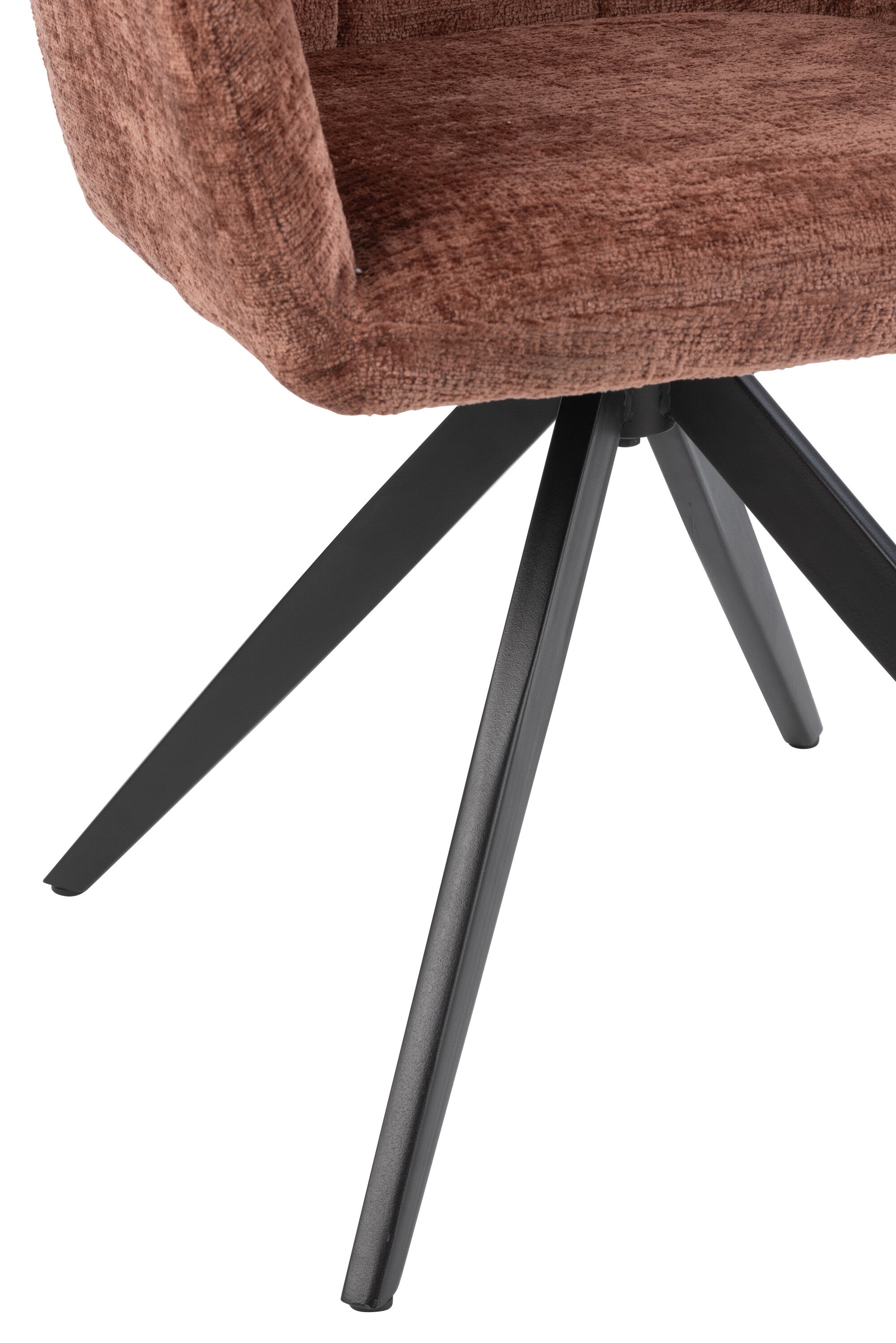 Armstoel Louna IJzer/Acryl Bruin - J-LINE