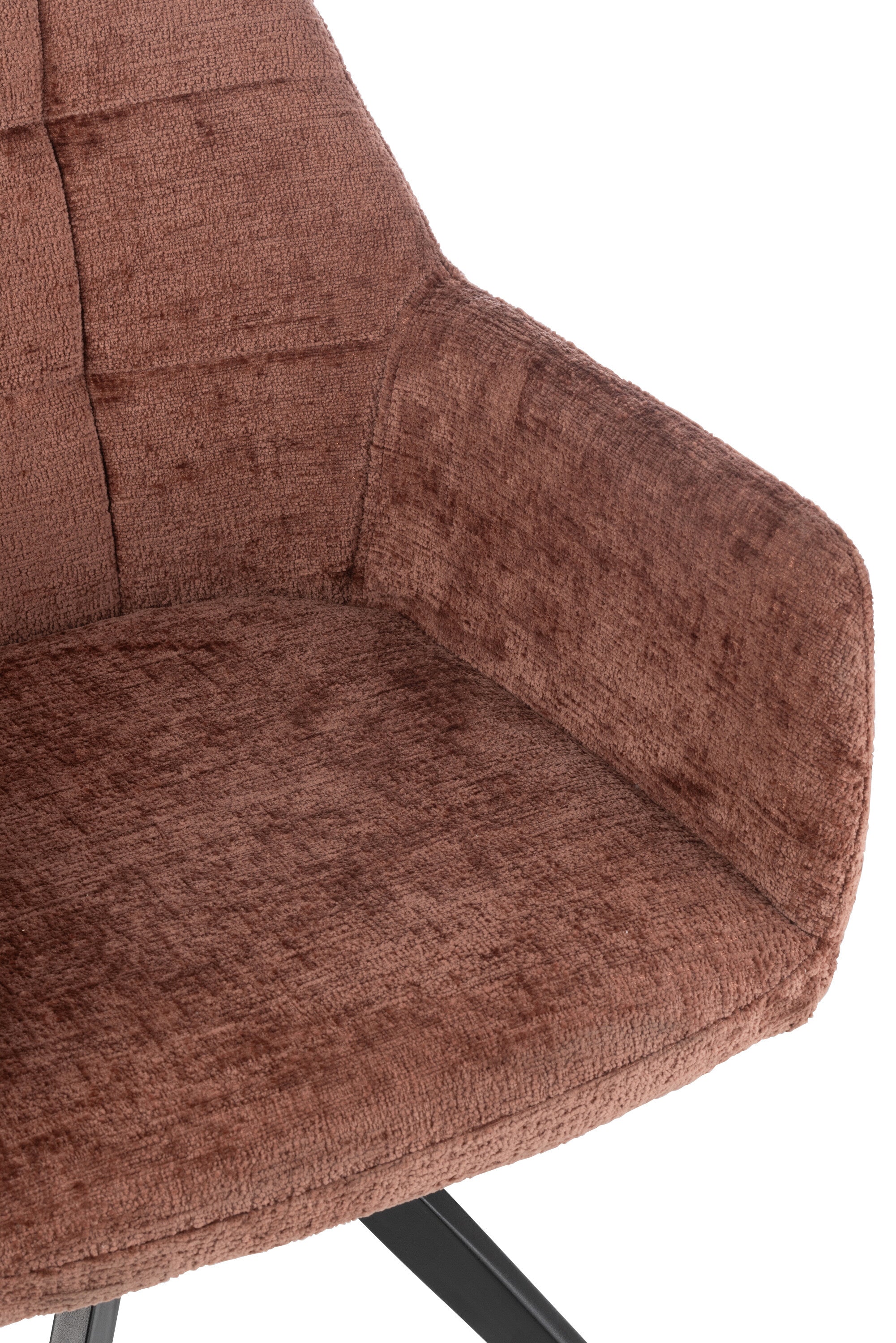 Armstoel Louna IJzer/Acryl Bruin - J-LINE