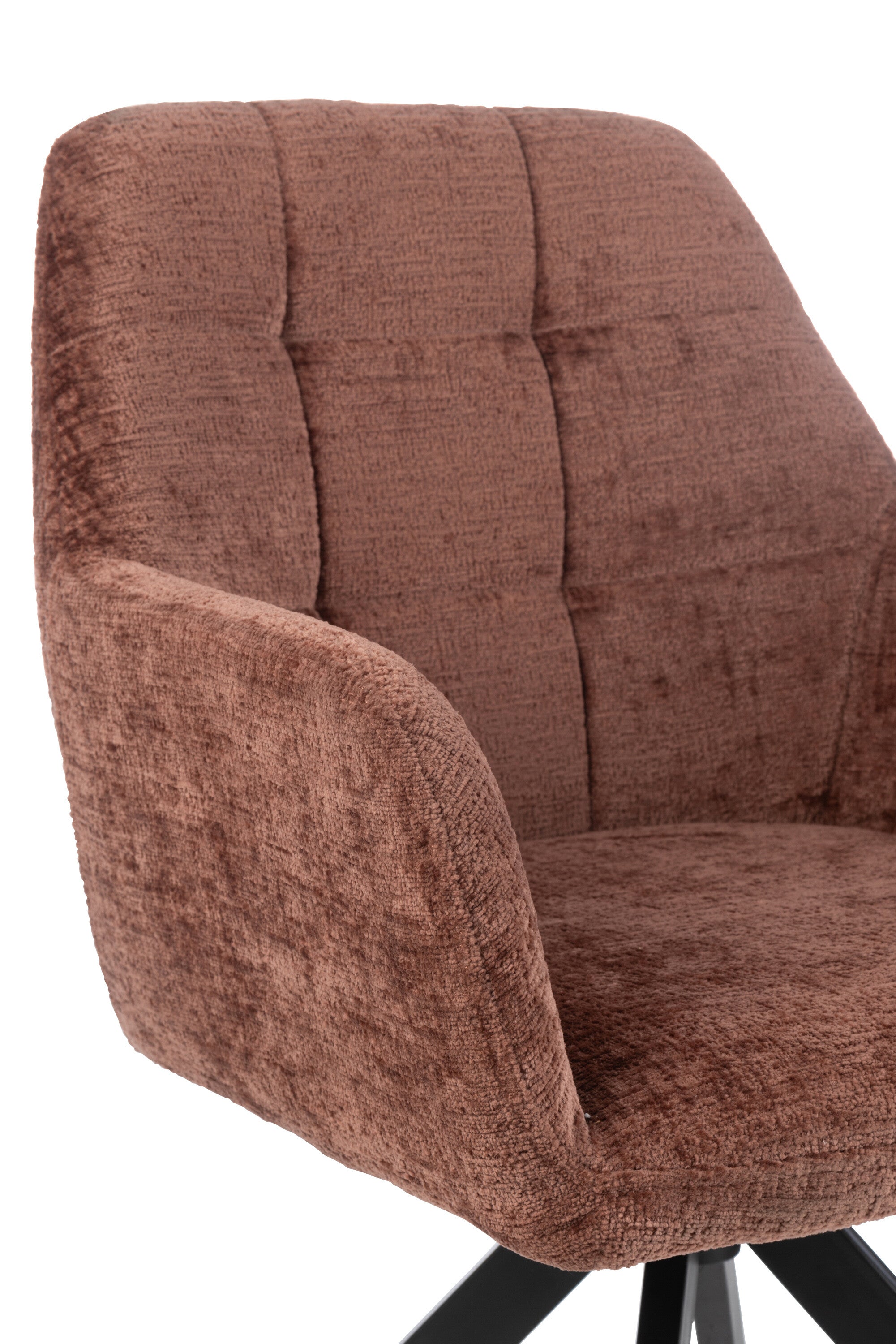 Armstoel Louna IJzer/Acryl Bruin - J-LINE