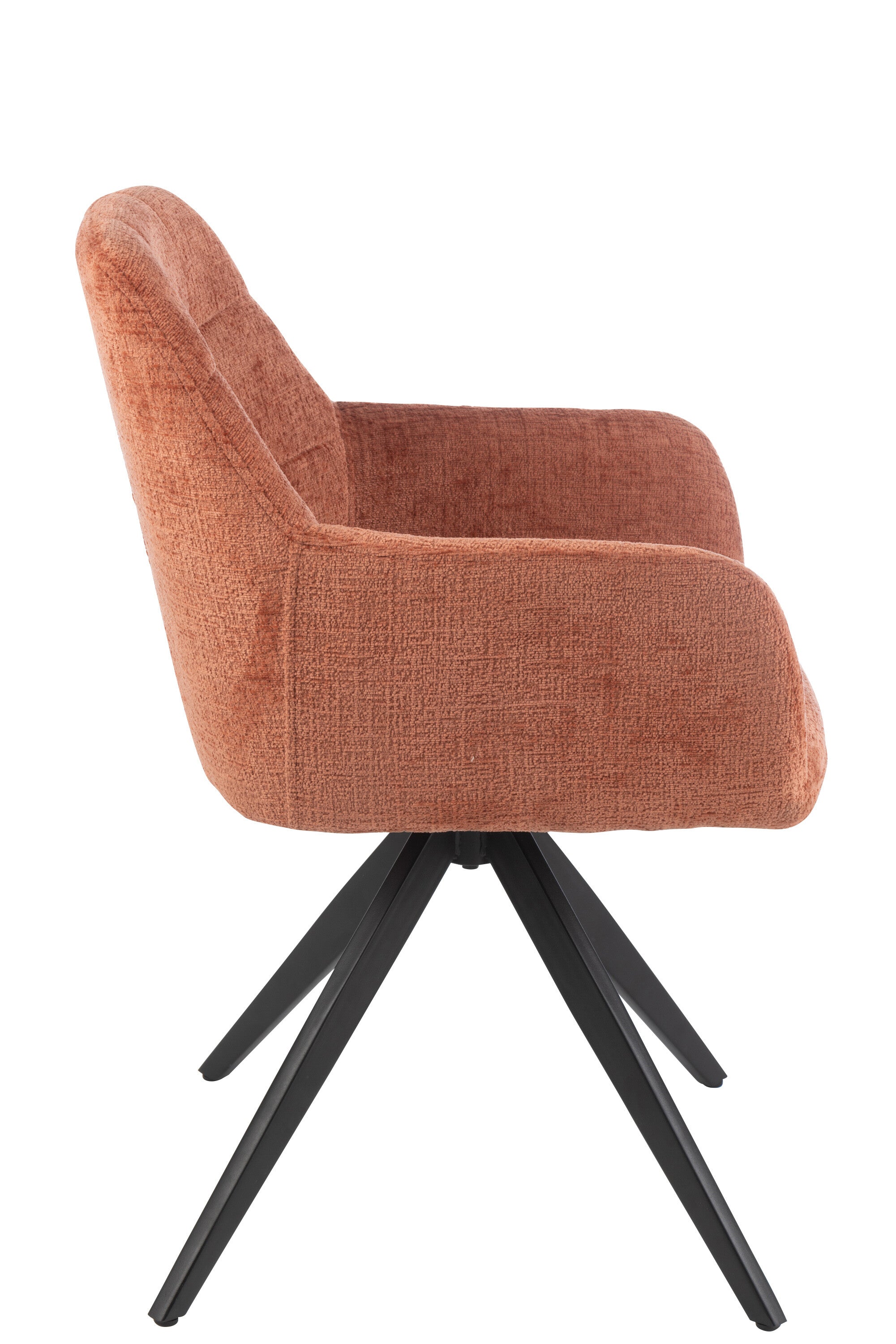 Stoel Louna IJzer/Acryl Perzik - J-LINE