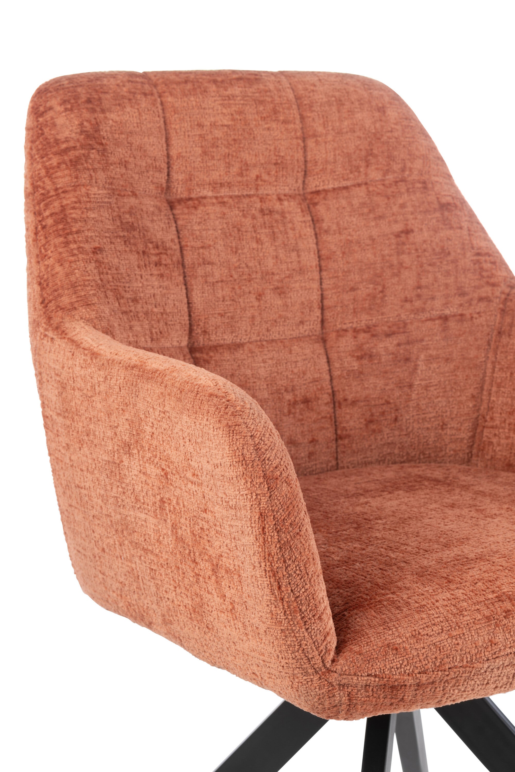 Stoel Louna IJzer/Acryl Perzik - J-LINE