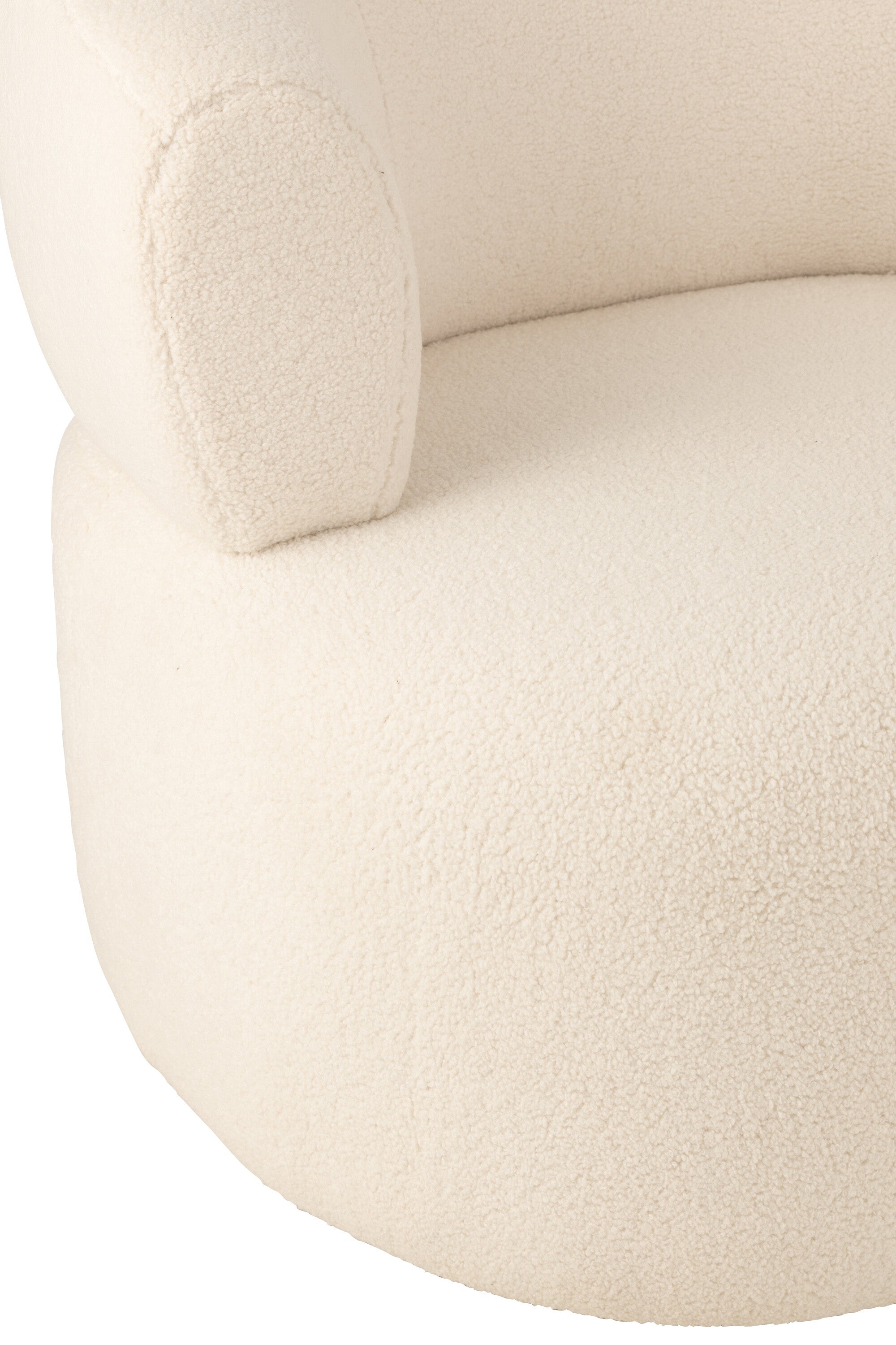 Lounge stoel Universe Schuim/Stof Wit - J-LINE