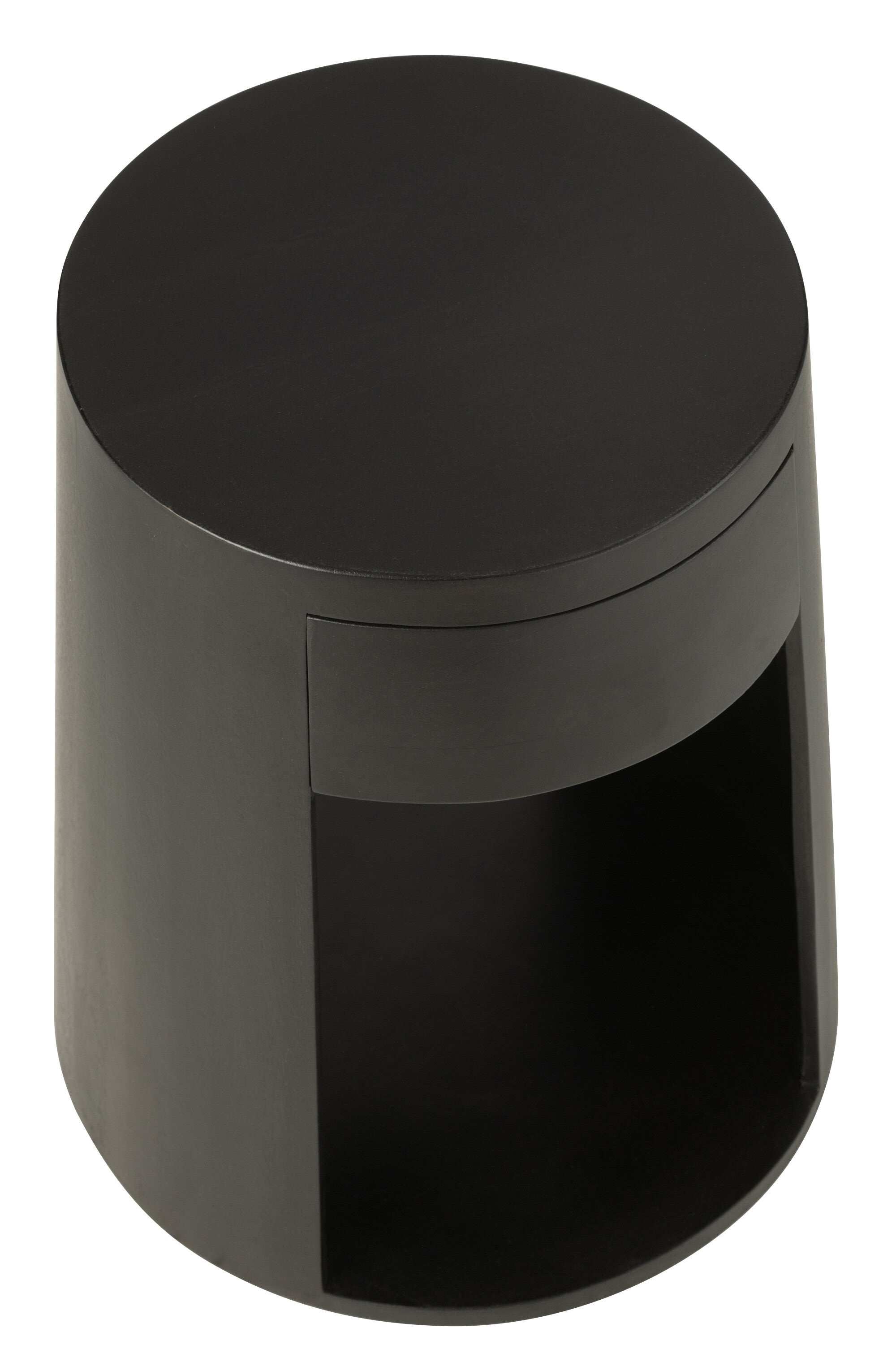 Bijzettafel mangohout/MDF zwart - J-LINE