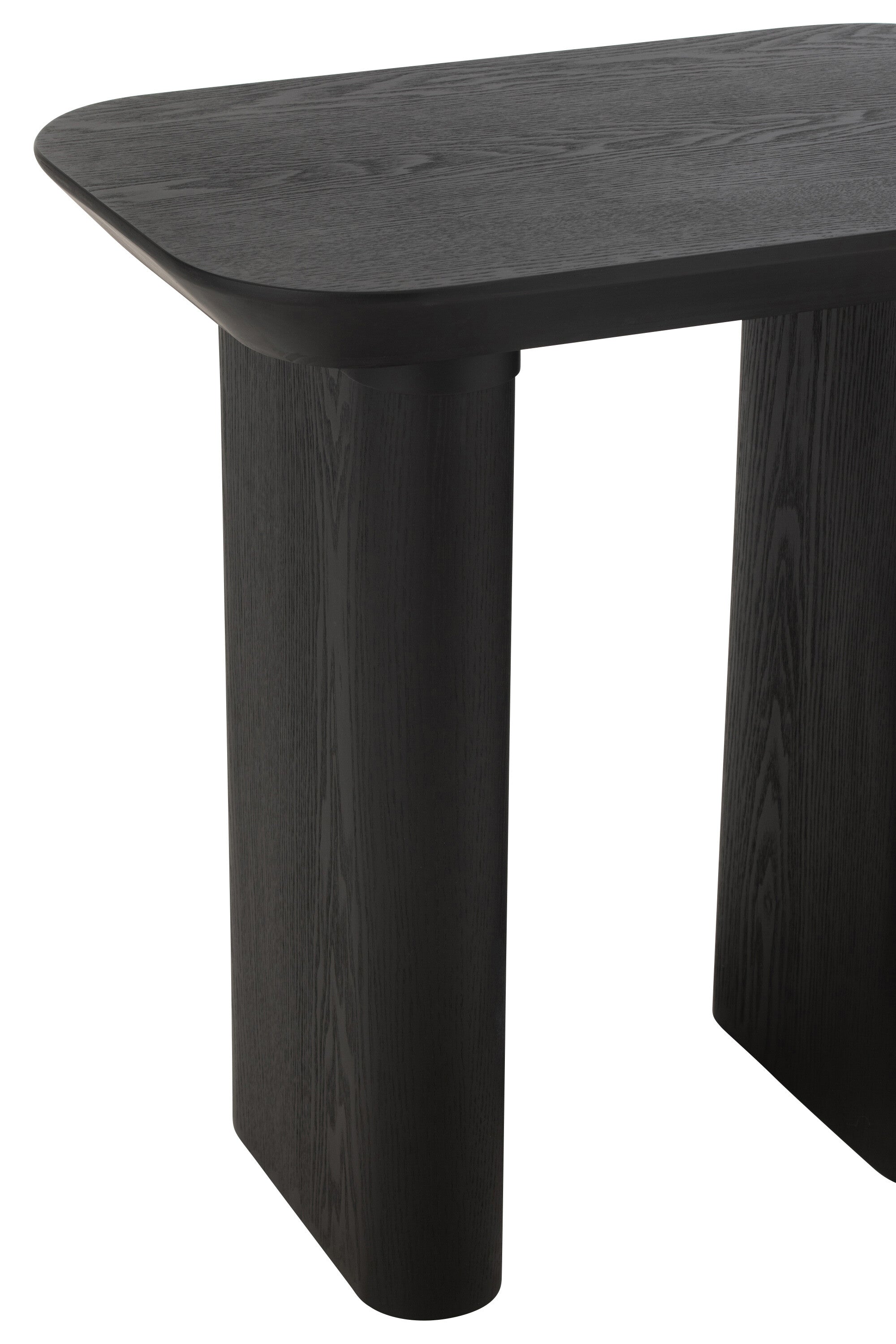 Wandtafel Dun Fineer/Sparrenhout Zwart - J-LINE