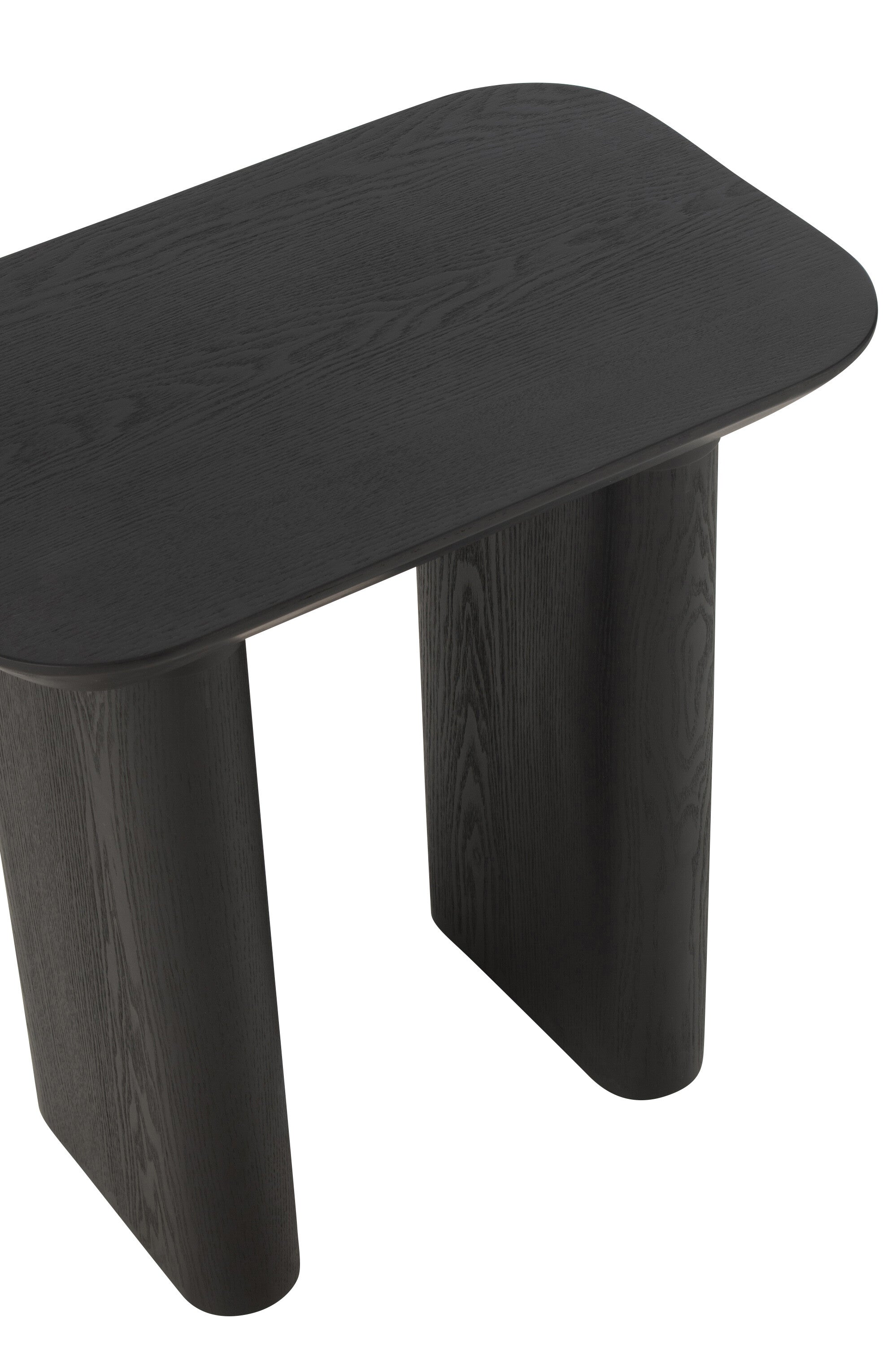 Wandtafel Dun Fineer/Sparrenhout Zwart - J-LINE