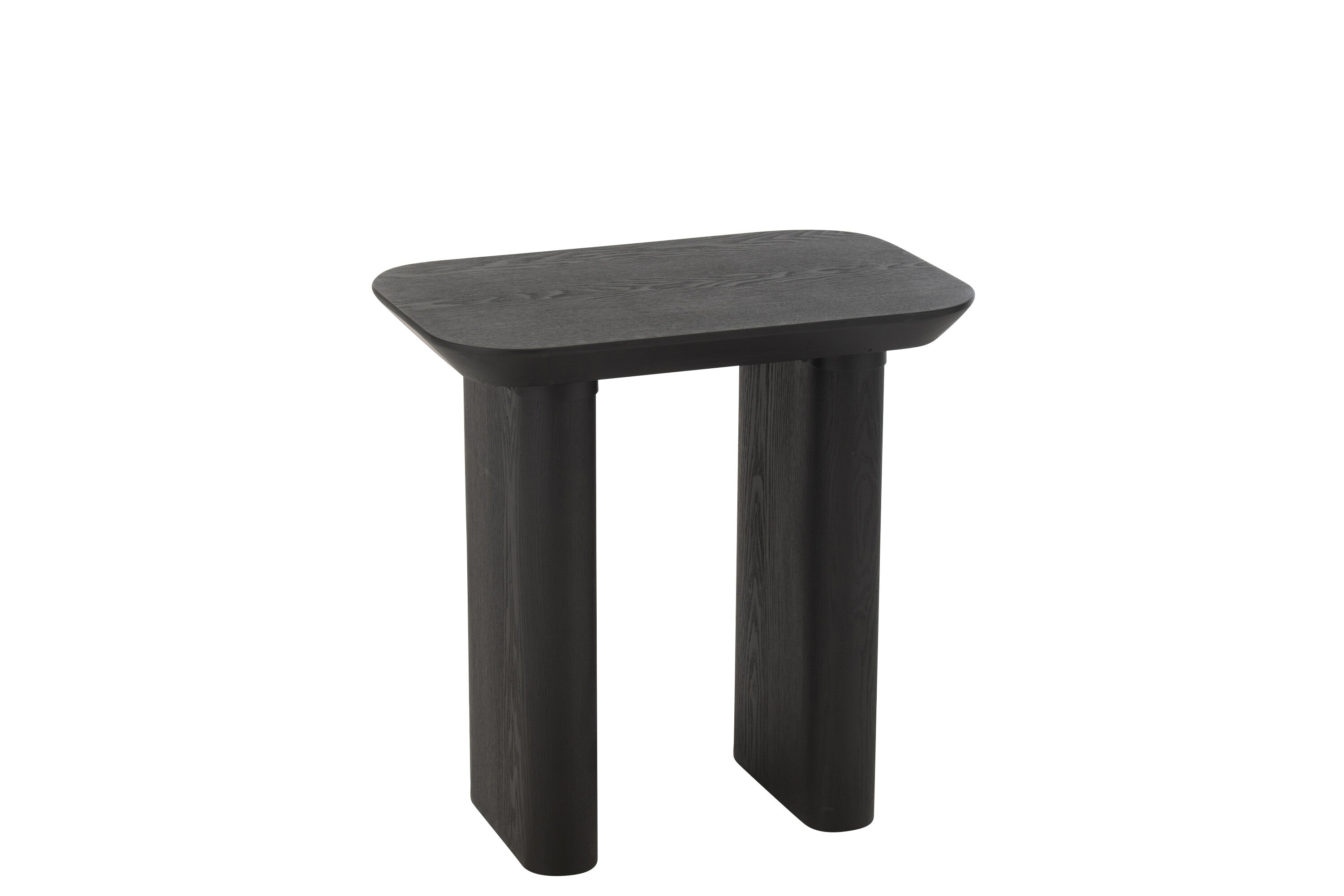 Wandtafel Dun Fineer/Sparrenhout Zwart - J-LINE