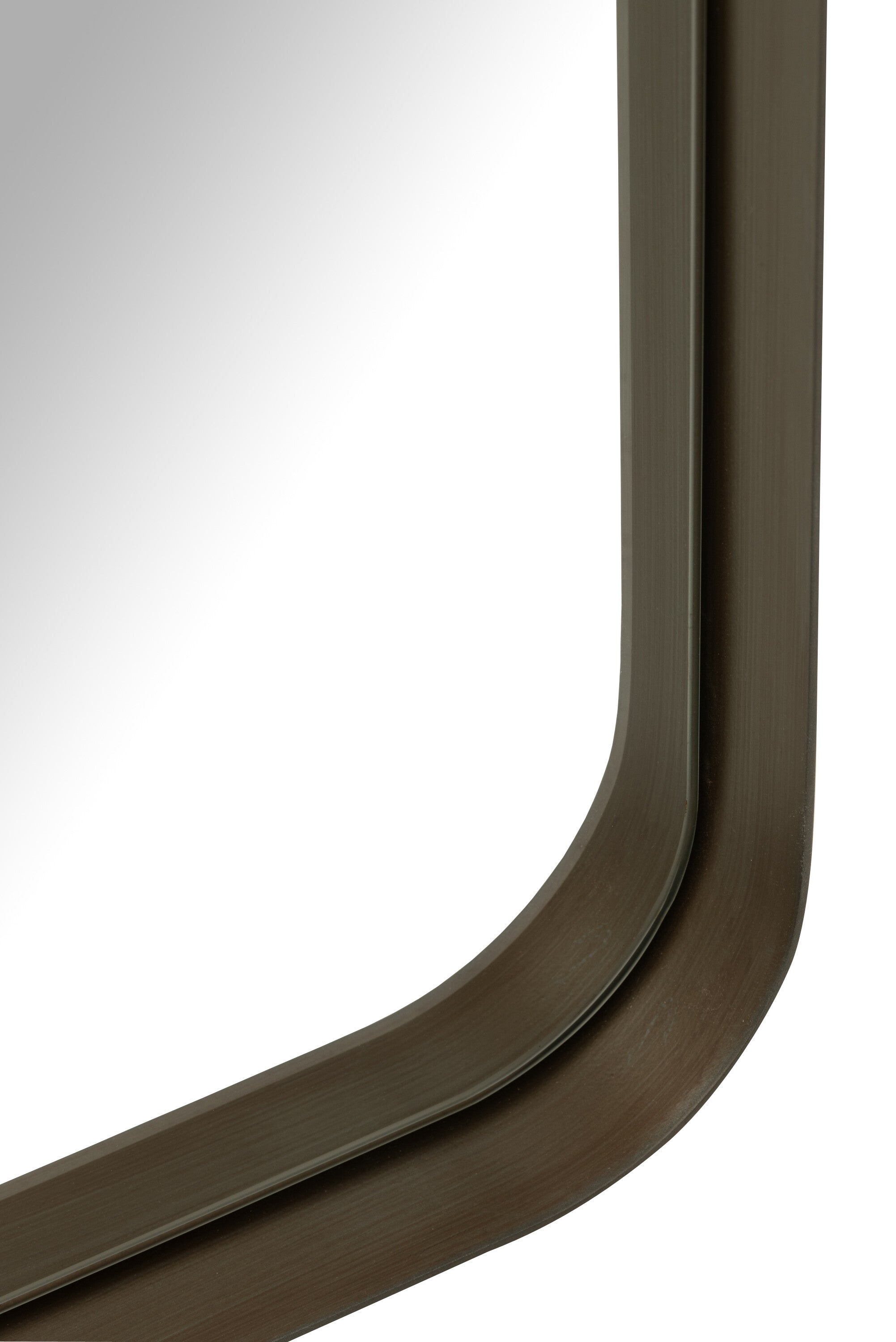 Miroir Markus en métal/verre noir L - J-LINE