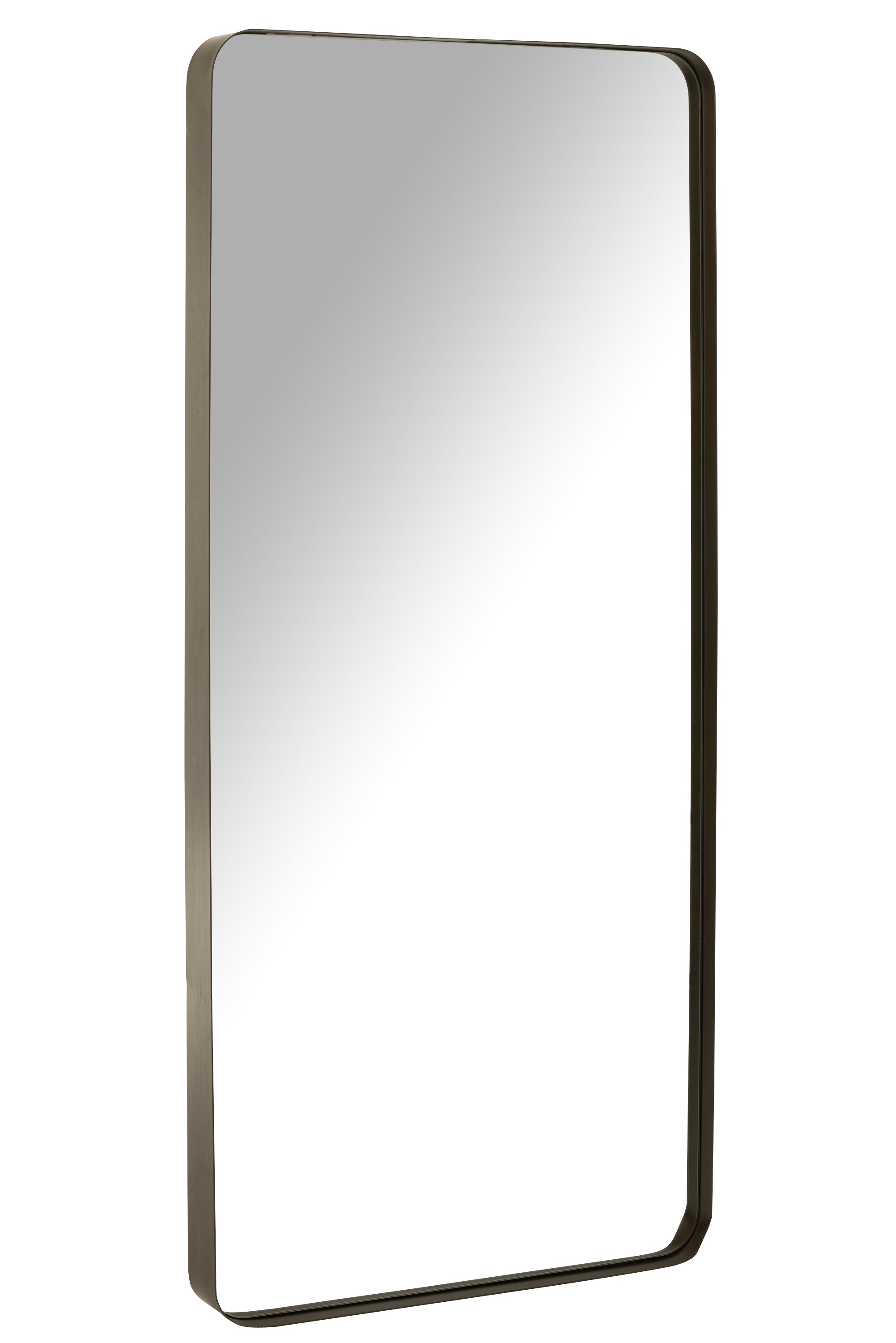 Miroir Markus en métal/verre noir L - J-LINE