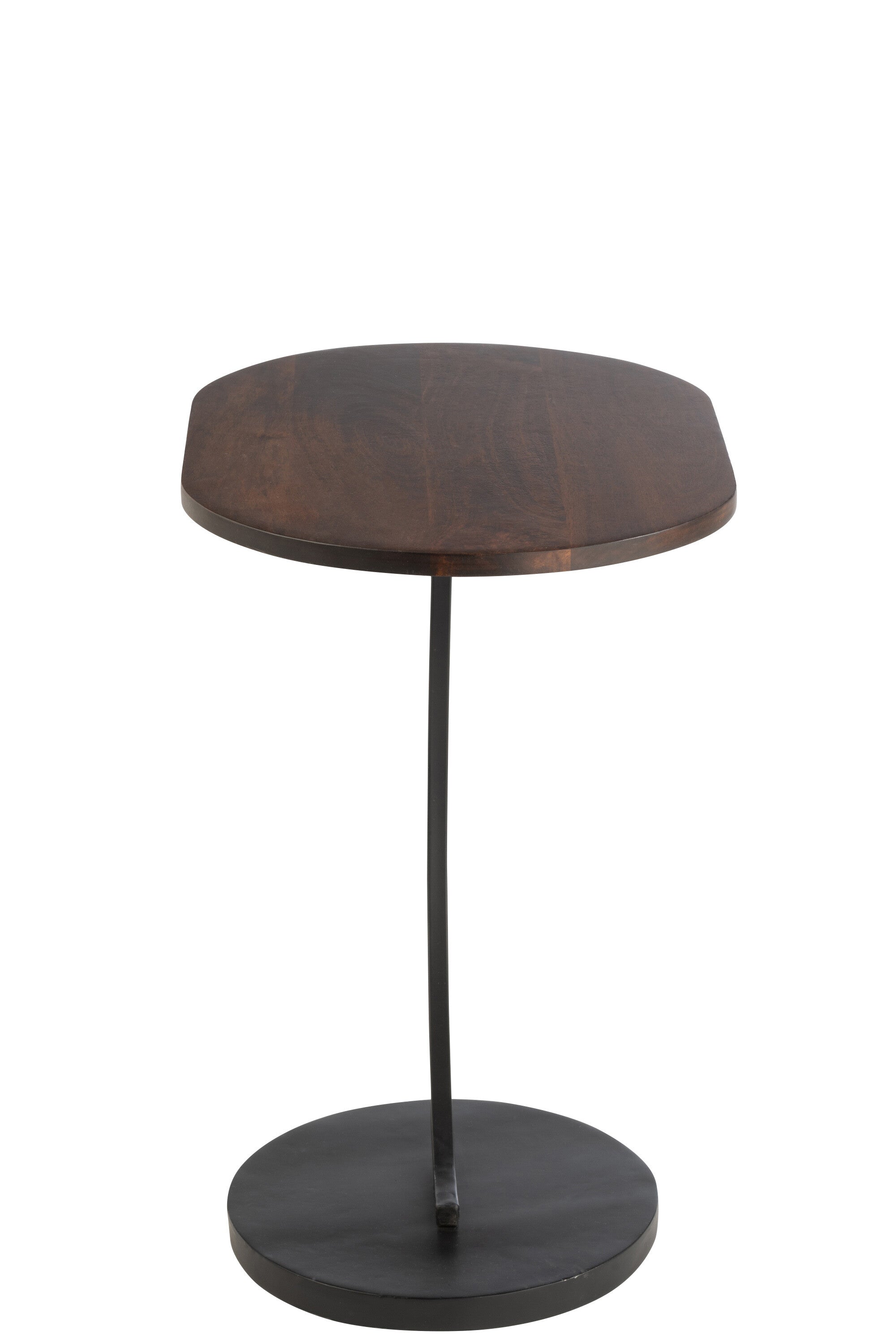 Bijzettafel Swoosh ijzer/mangohout - J-LINE