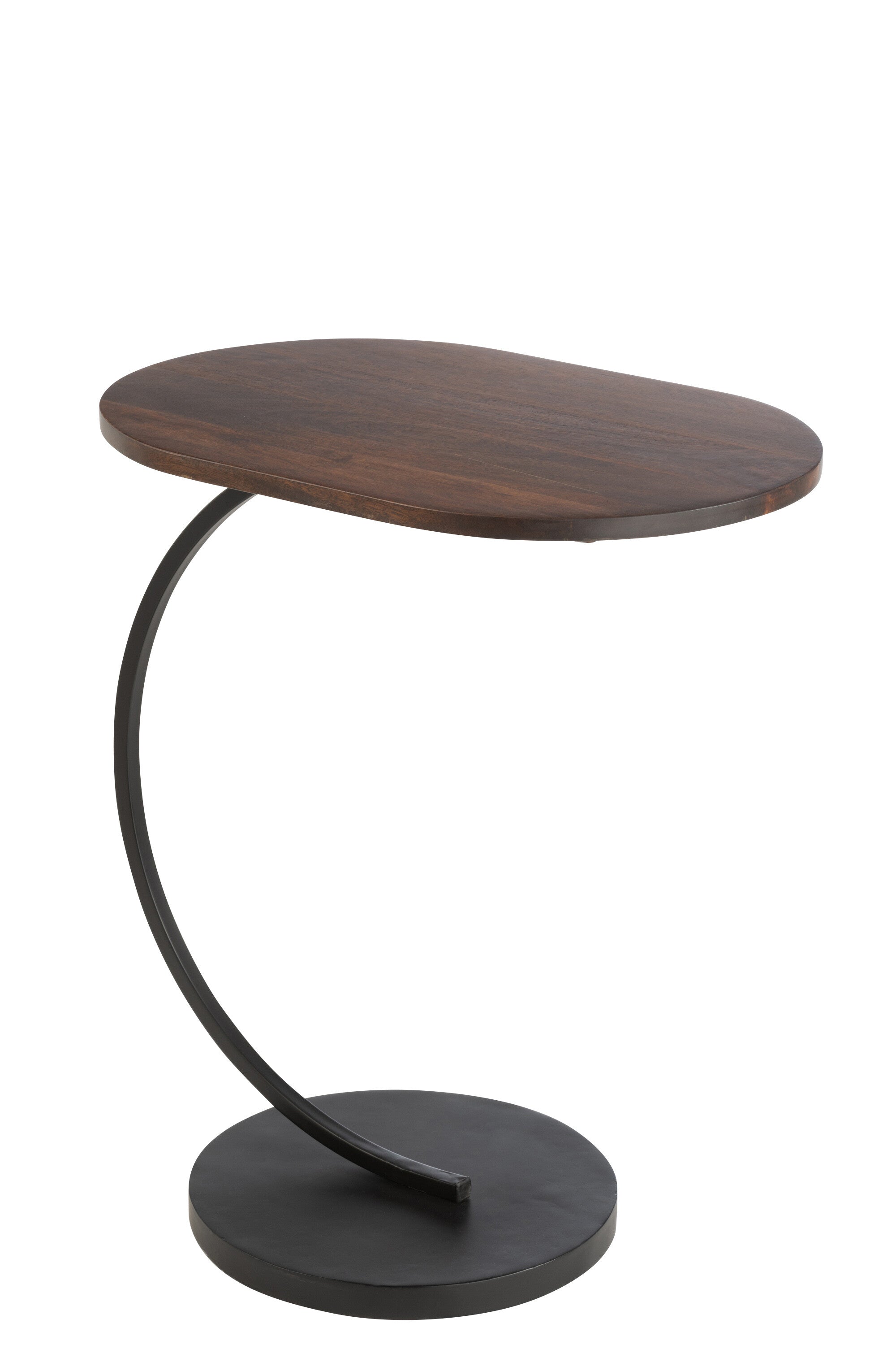 Bijzettafel Swoosh ijzer/mangohout - J-LINE