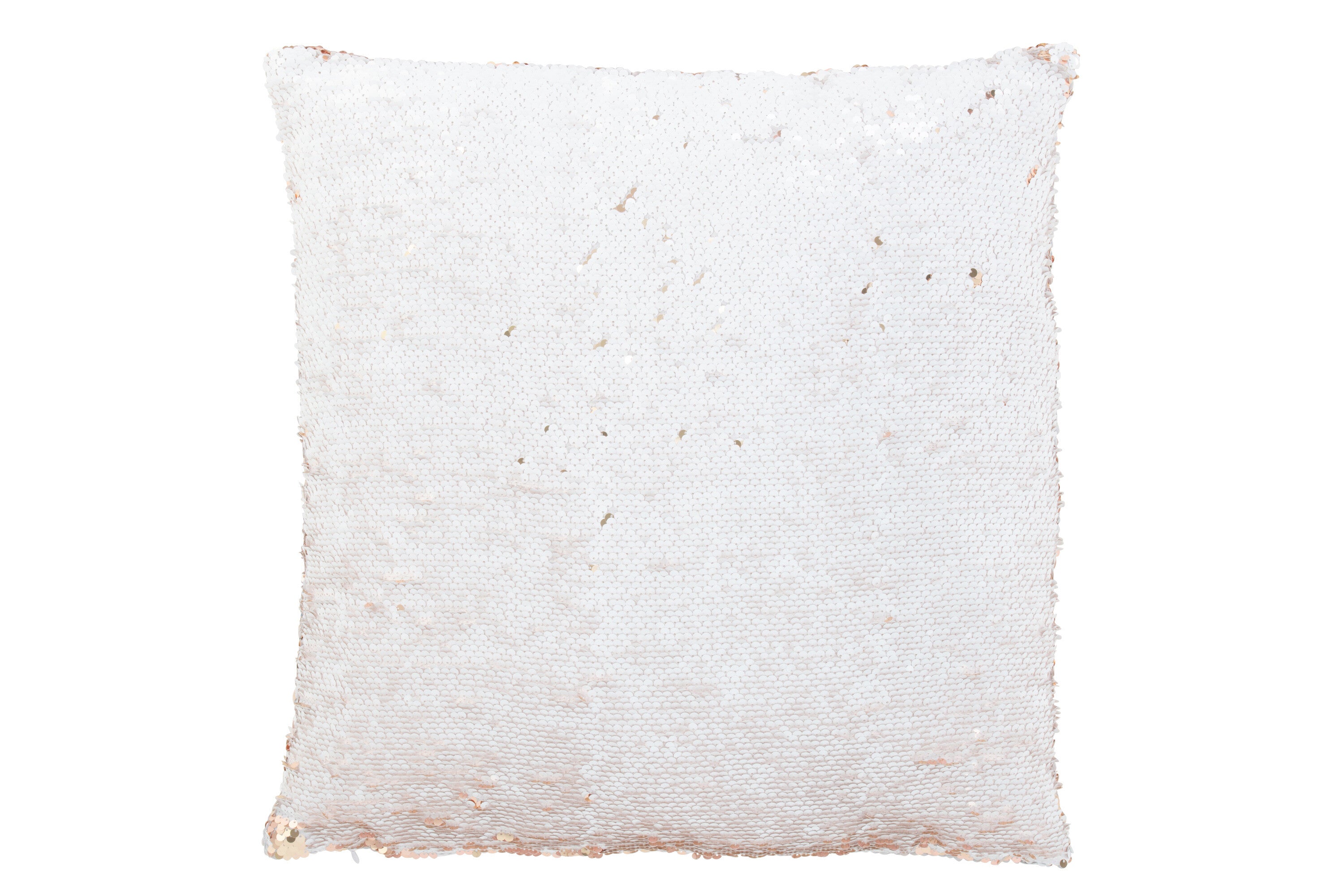 Kussen Pailletten Champagne/Wit - J-LINE