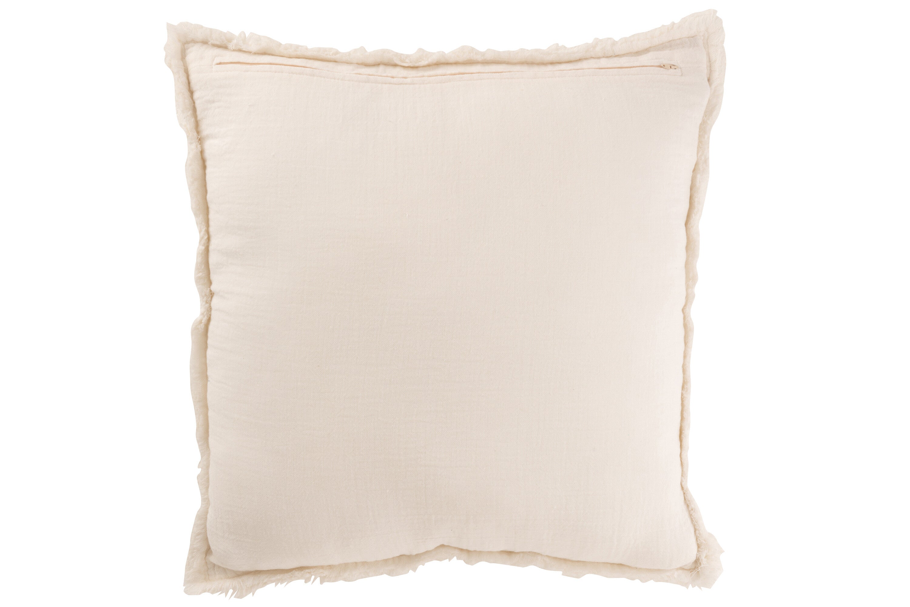 Kussen katoen/polyester wit - J-LINE