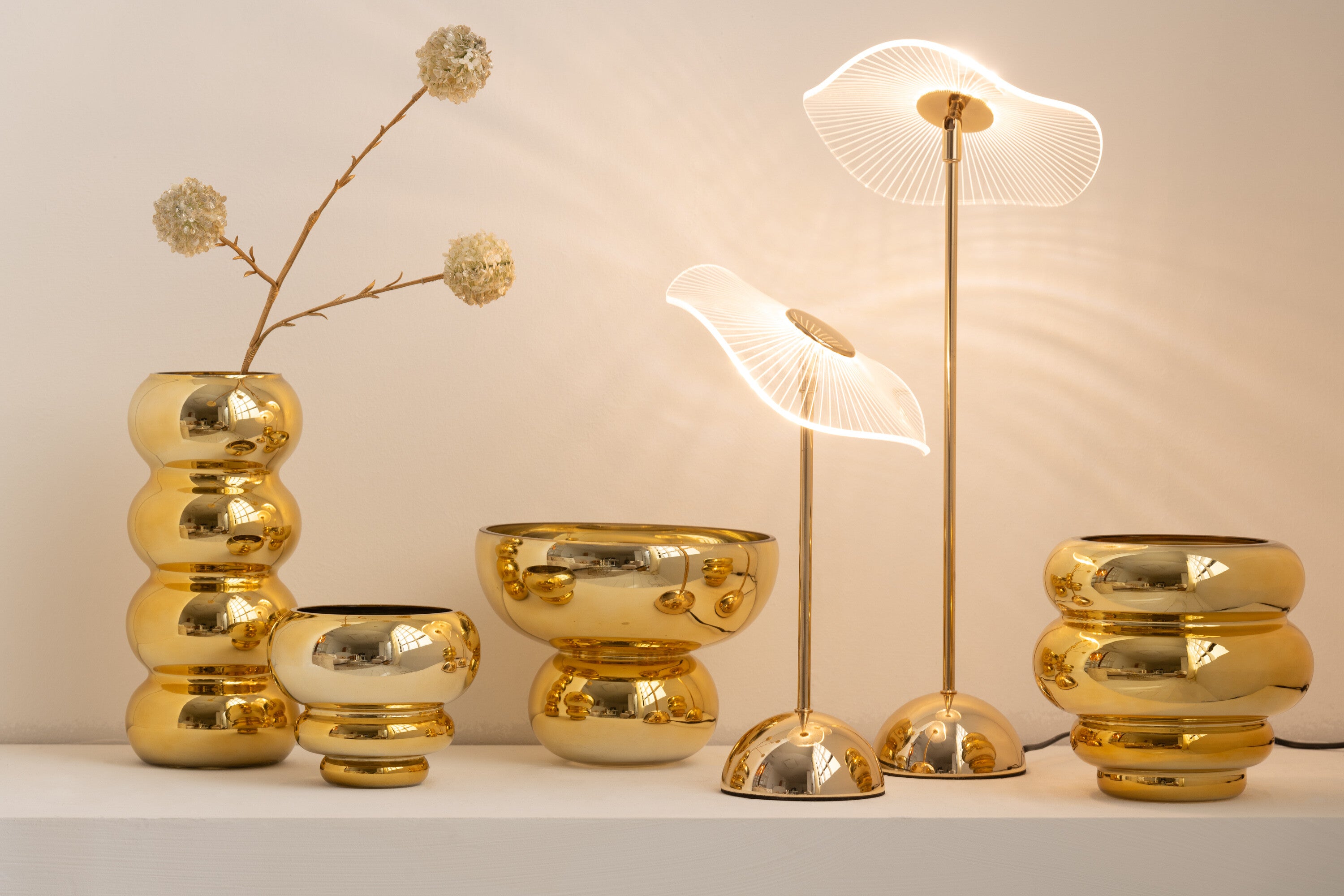 Vaas/theelichthouder Cléa Glas S - J-LINE