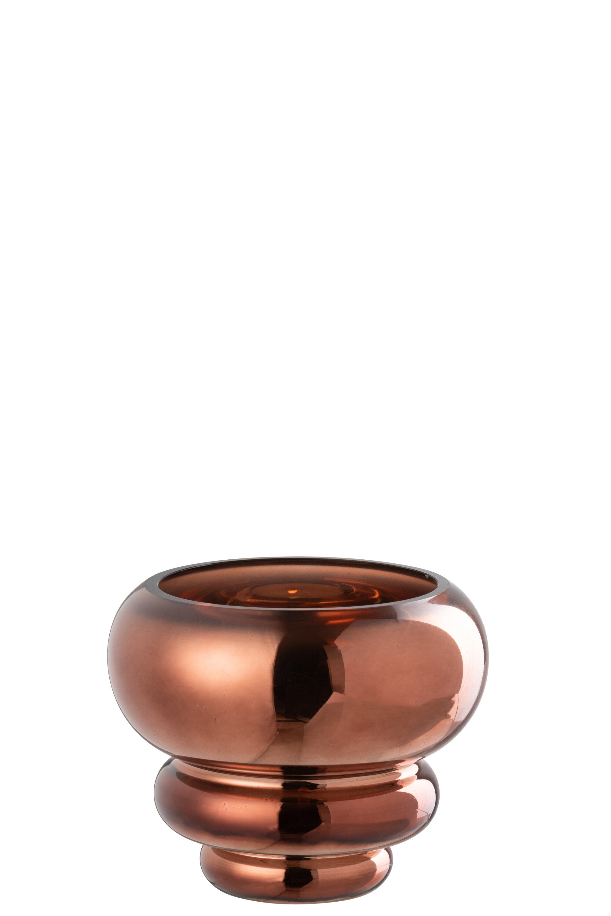 Photophore / Vase Julia en verre marron - J-LINE