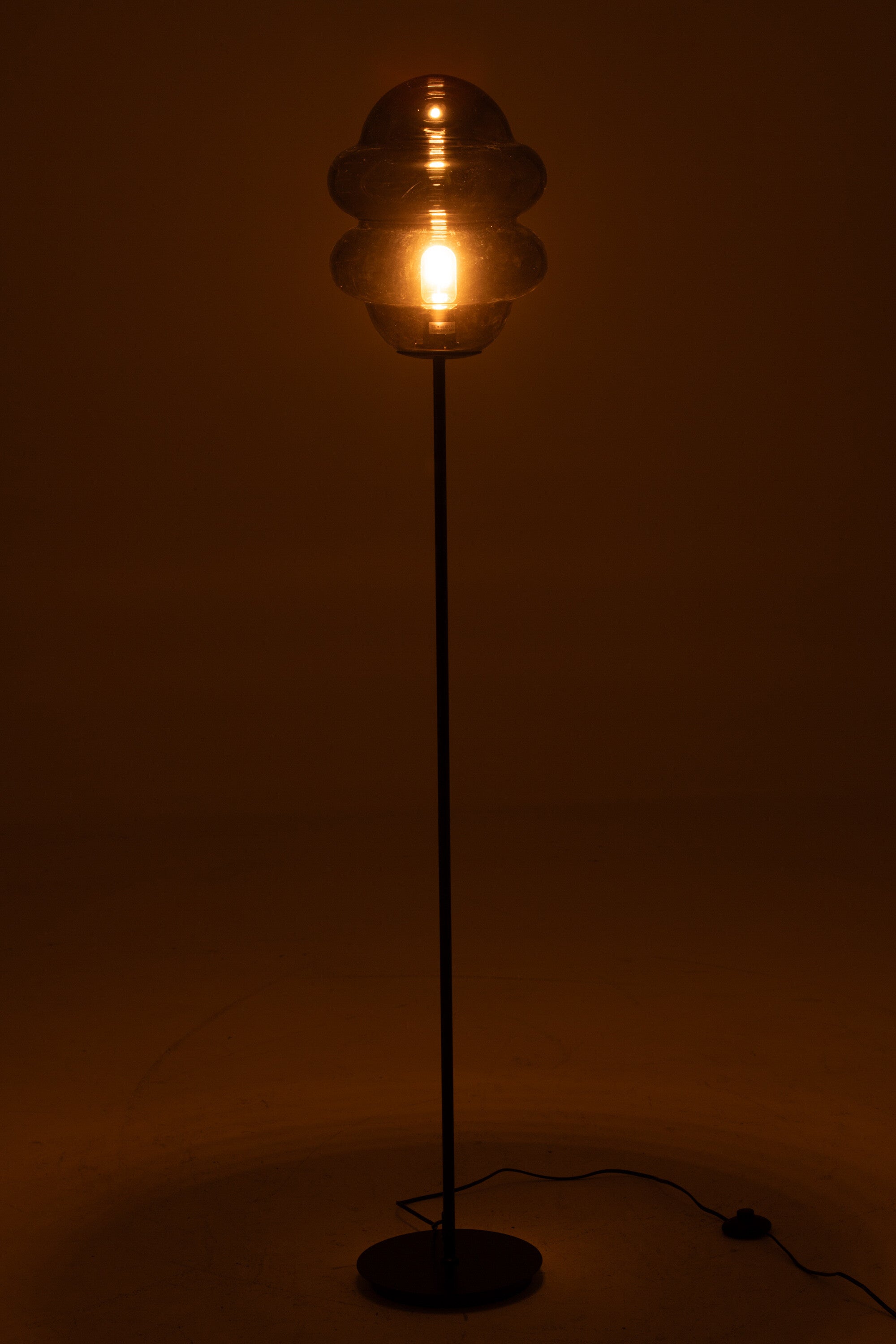 Vloerlamp Honey Spoon Glas Grijs - J-LINE
