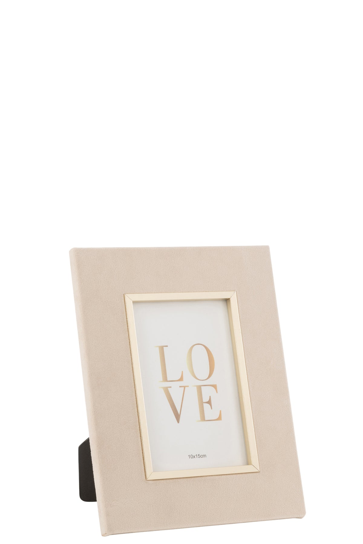 Cadre photo Dita velours beige S - J-LINE