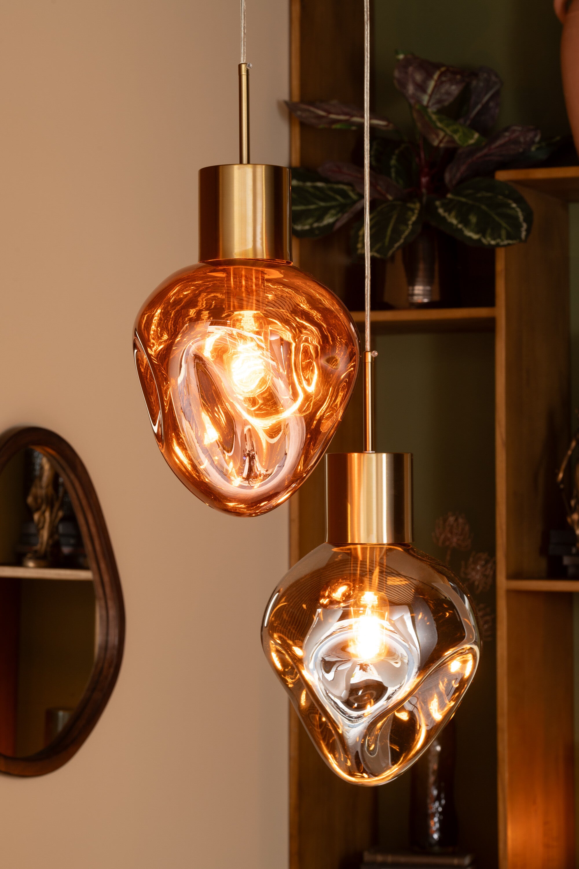 Hanglamp metaal/glas - J-LINE