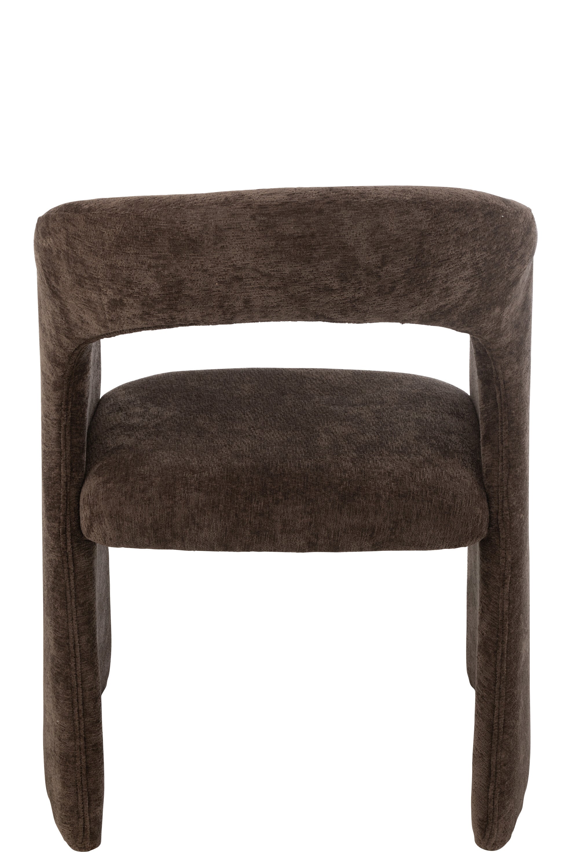 Clubstoel Textiel Donkerbruin - J-LINE