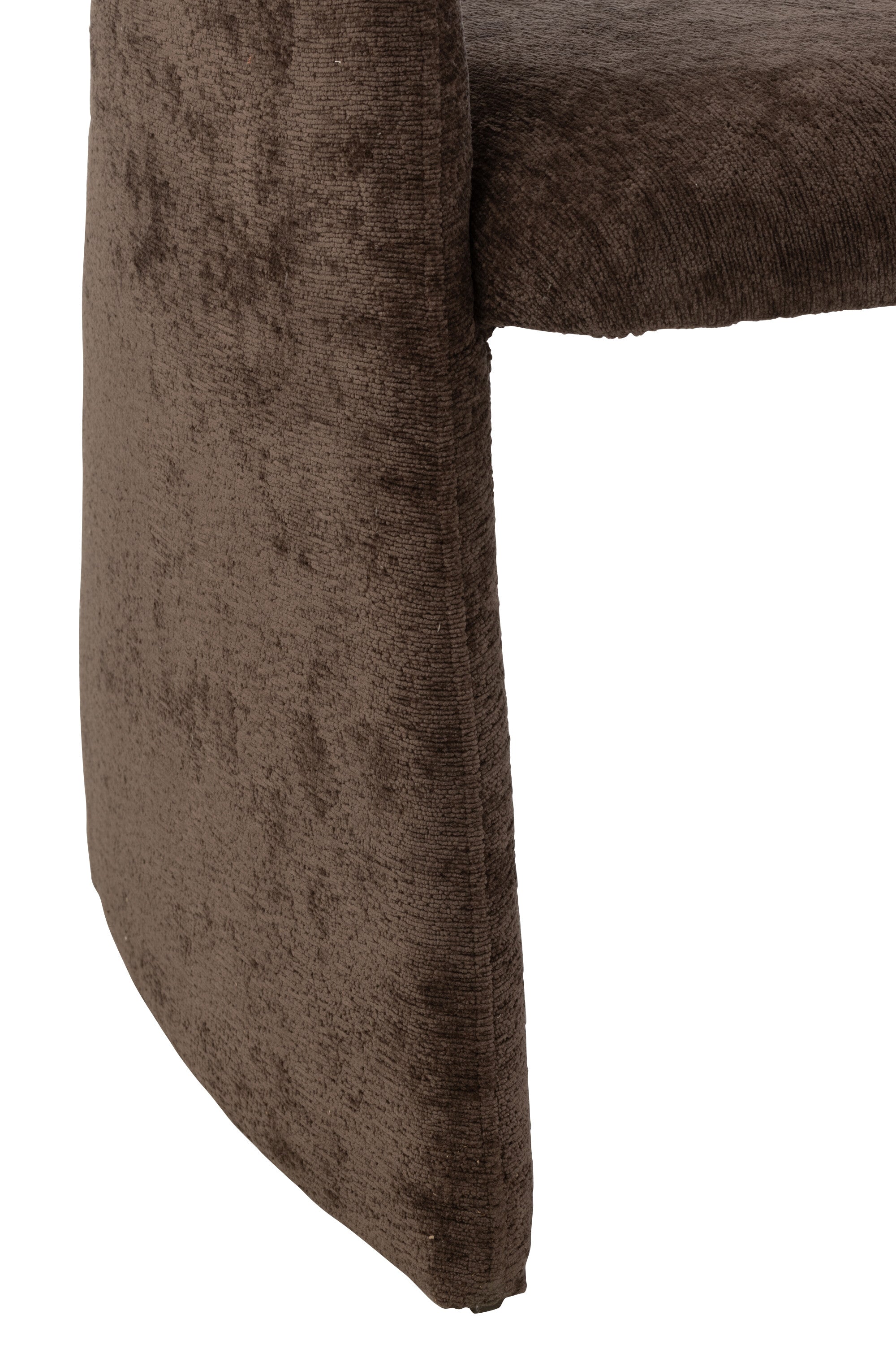 Clubstoel Textiel Donkerbruin - J-LINE