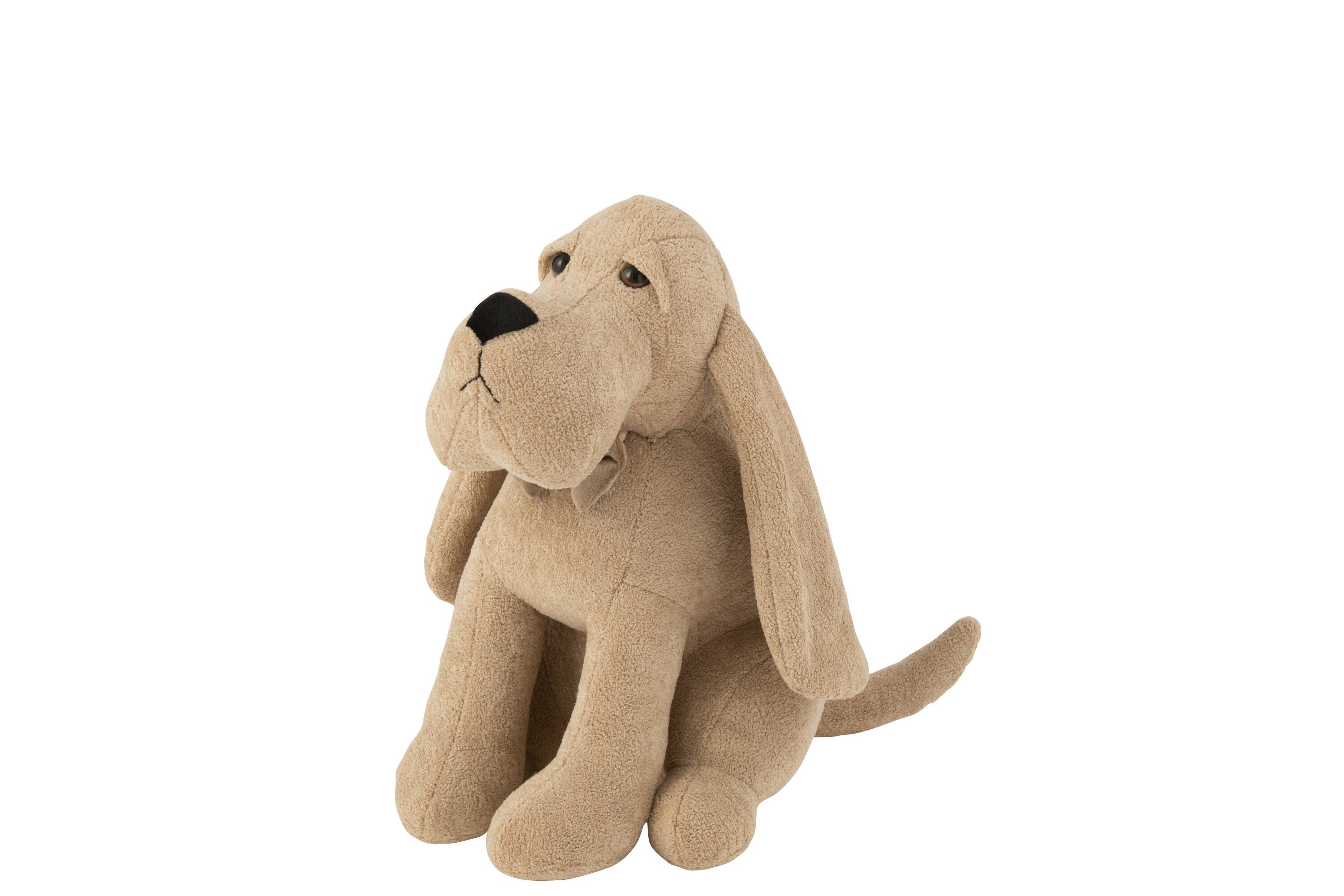 Cale-Porte Chien + Noeud Papillon Bouclé Beige - J-LINE