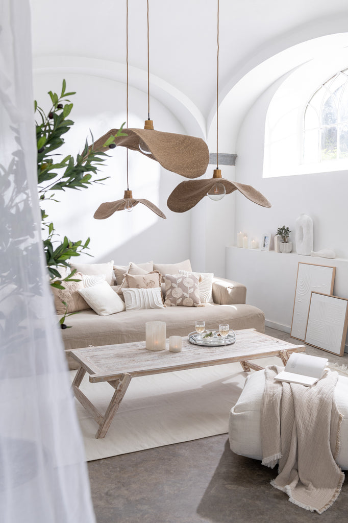 Suspension Moonj Grass Natural L - J-LINE - EN RUPTURE DE STOCK