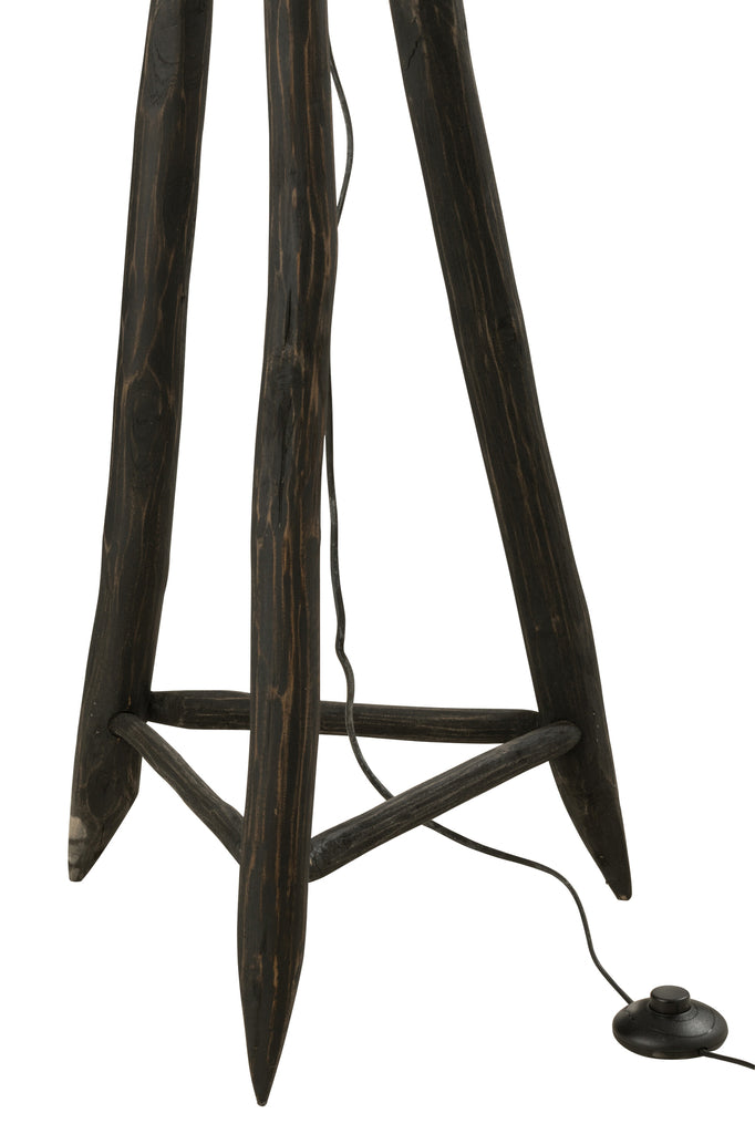 Lampadaire branches Arthur Wood Marron L - J-LINE