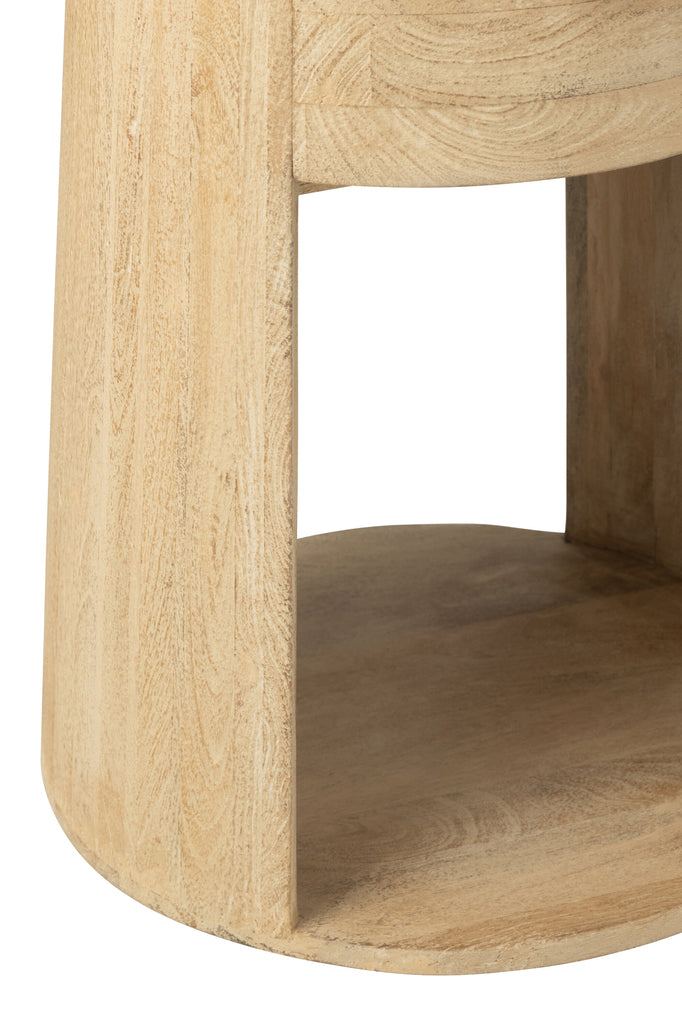 Bijzettafel mangohout/MDF - J-LINE