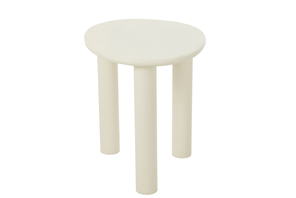 Bijzettafel Bali Mdf/Pvc Wit - J-LINE