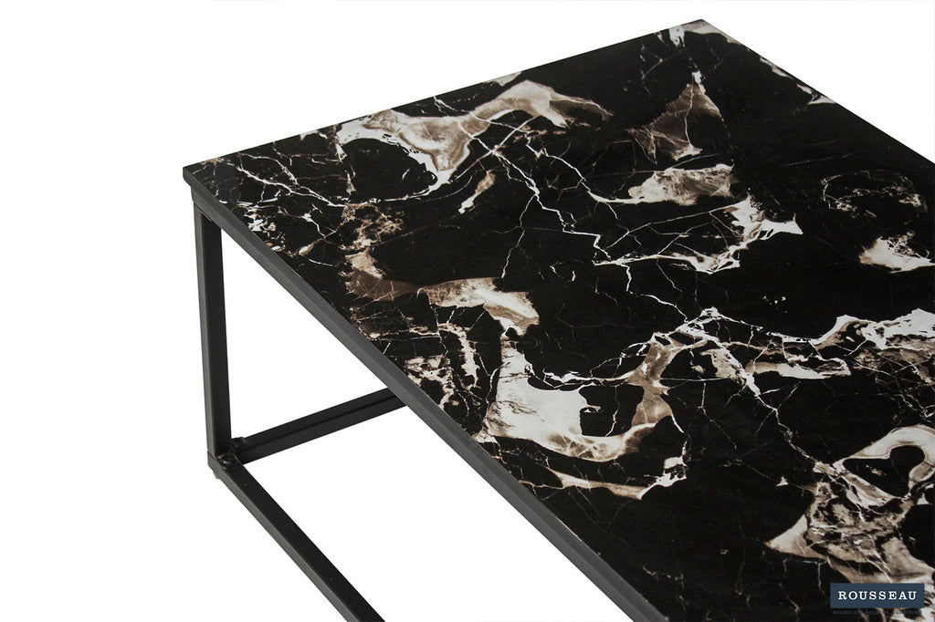 Salontafel 'Livorno' Composiet Marmer Zwart - RS