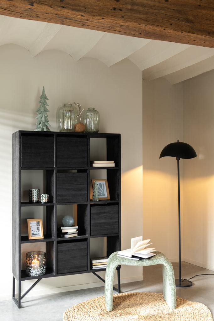 Rek Mango Hout/Mdf Zwart J-LINE
