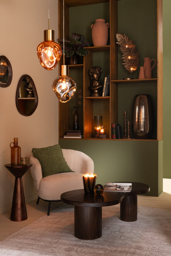 Hanglamp metaal/glas - J-LINE