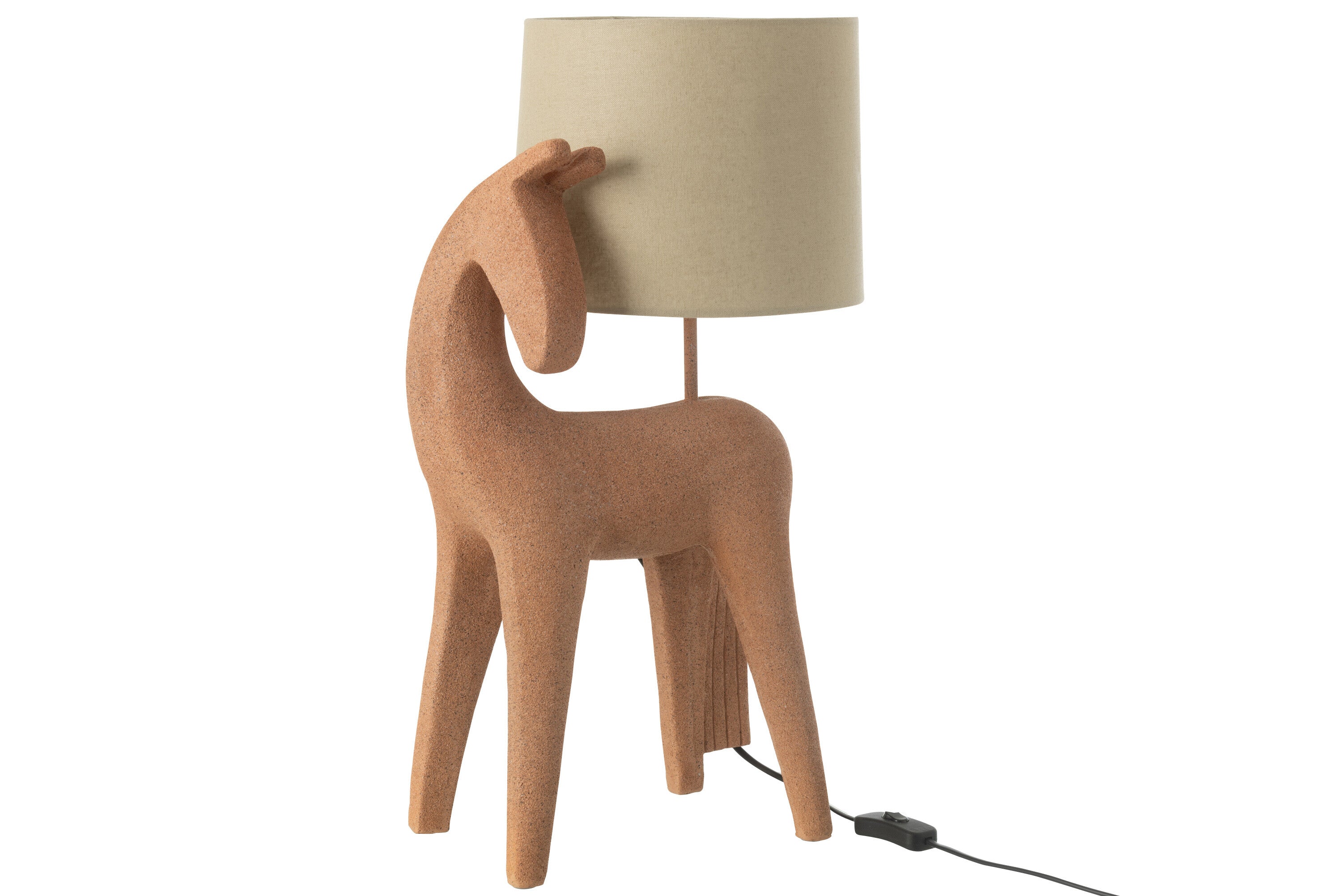 Lampe de table cheval en résine Terra - J-LINE
